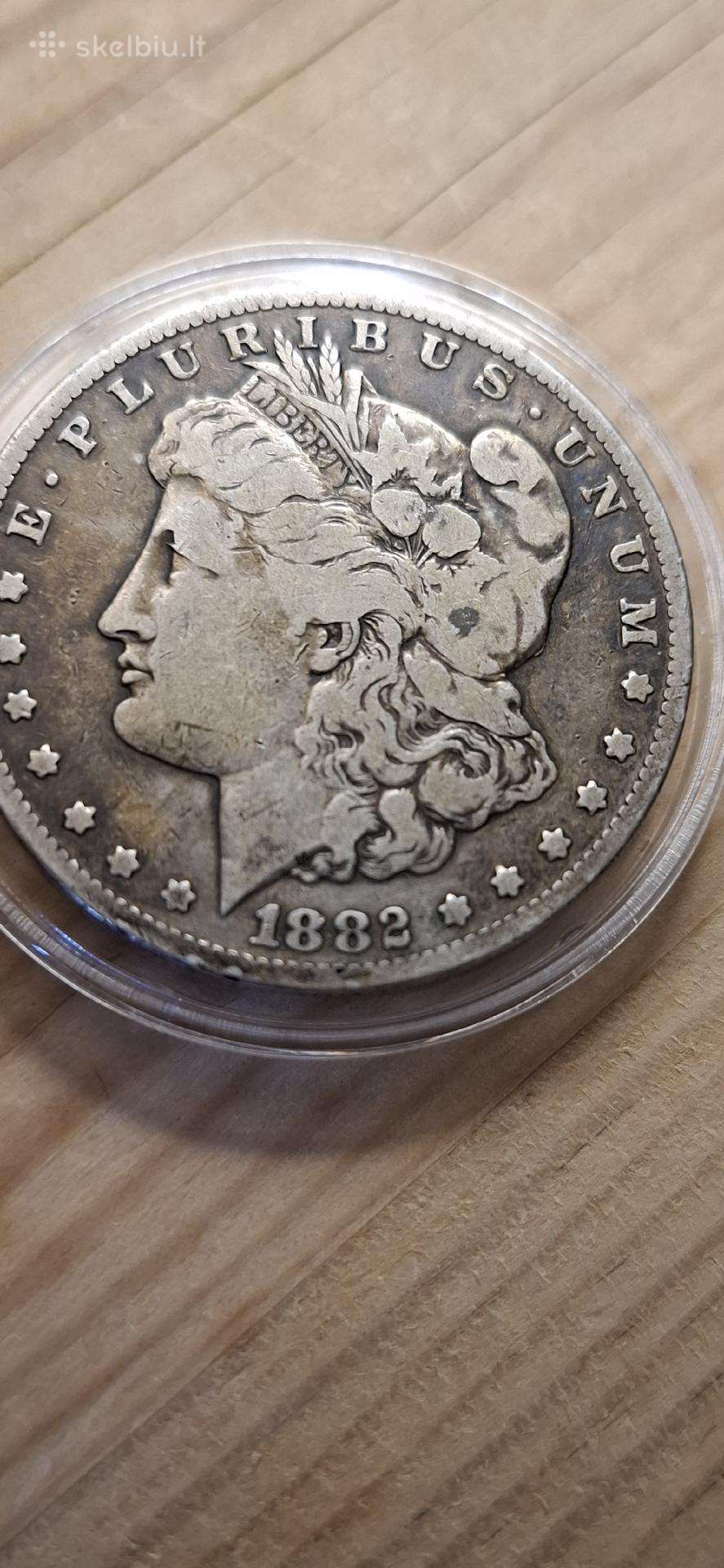 Sudabrine moneta Morgan dollar 1882 Cc, JAV
