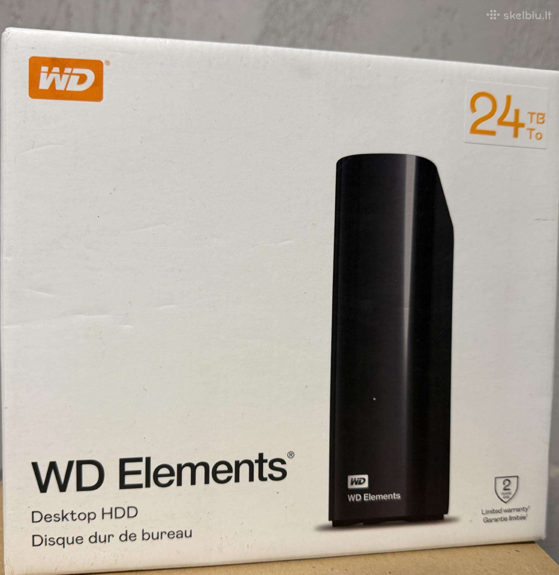 Parduodamas Wd Elements Desktop HDD – 24tb