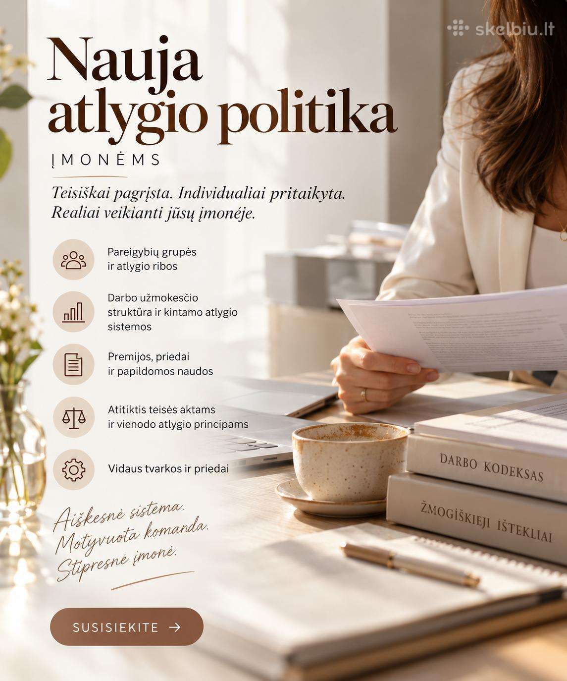 Rengiame įmonėms naujas atlygio politikas