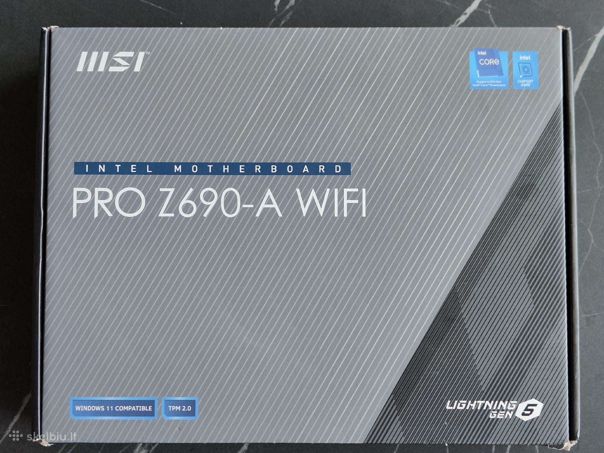Msi Pro Z690-a WiFi Lga1700 Ddr5 Pcie5 x4-m.2