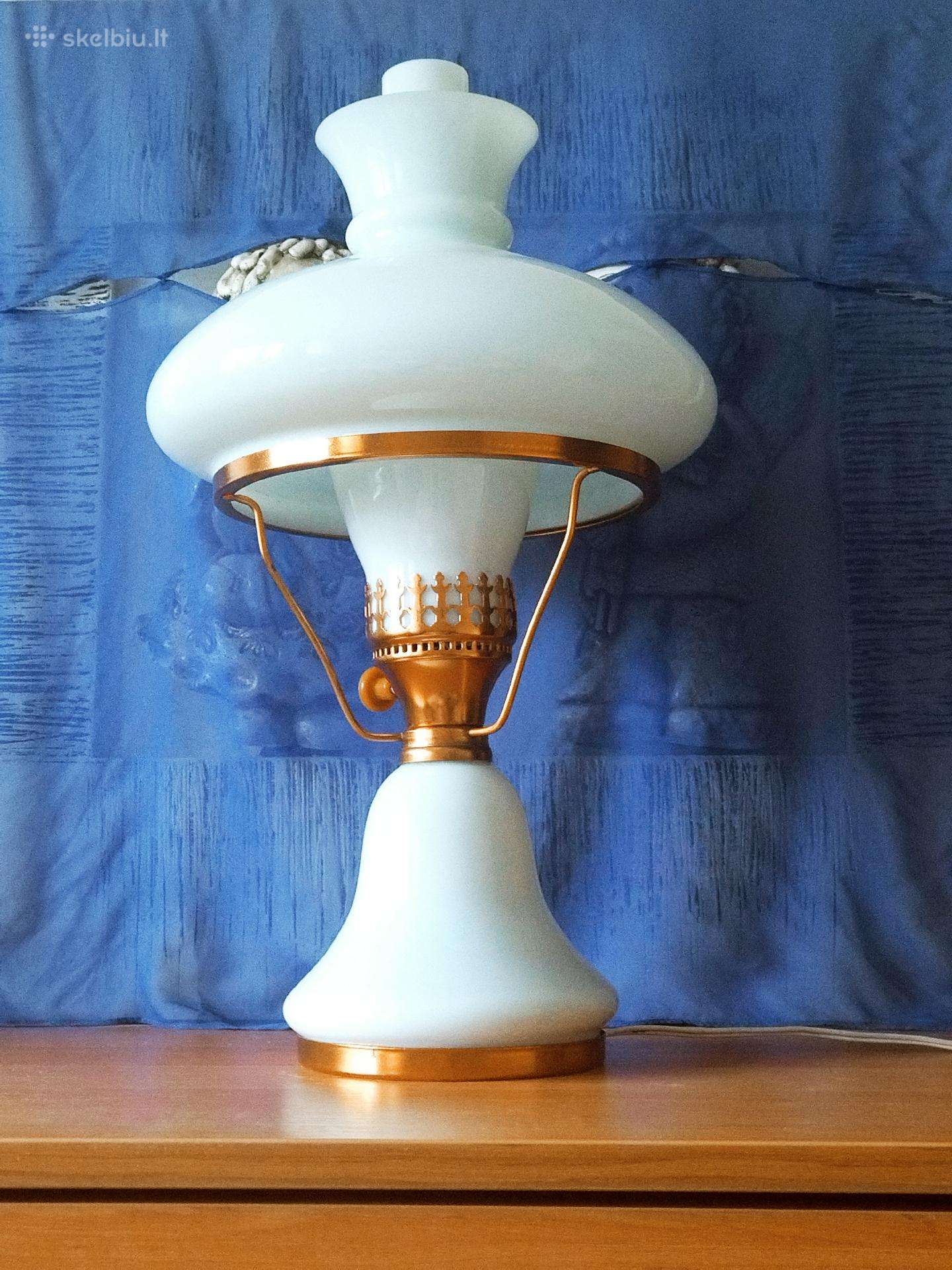 Vintage židinio-stalo tarybinis šviestuvas