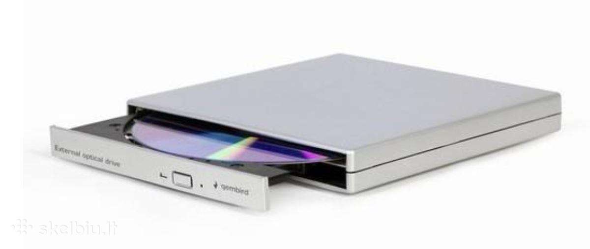 Naujas optinis įrenginys Dvd-rw Gembird Usb2 8x