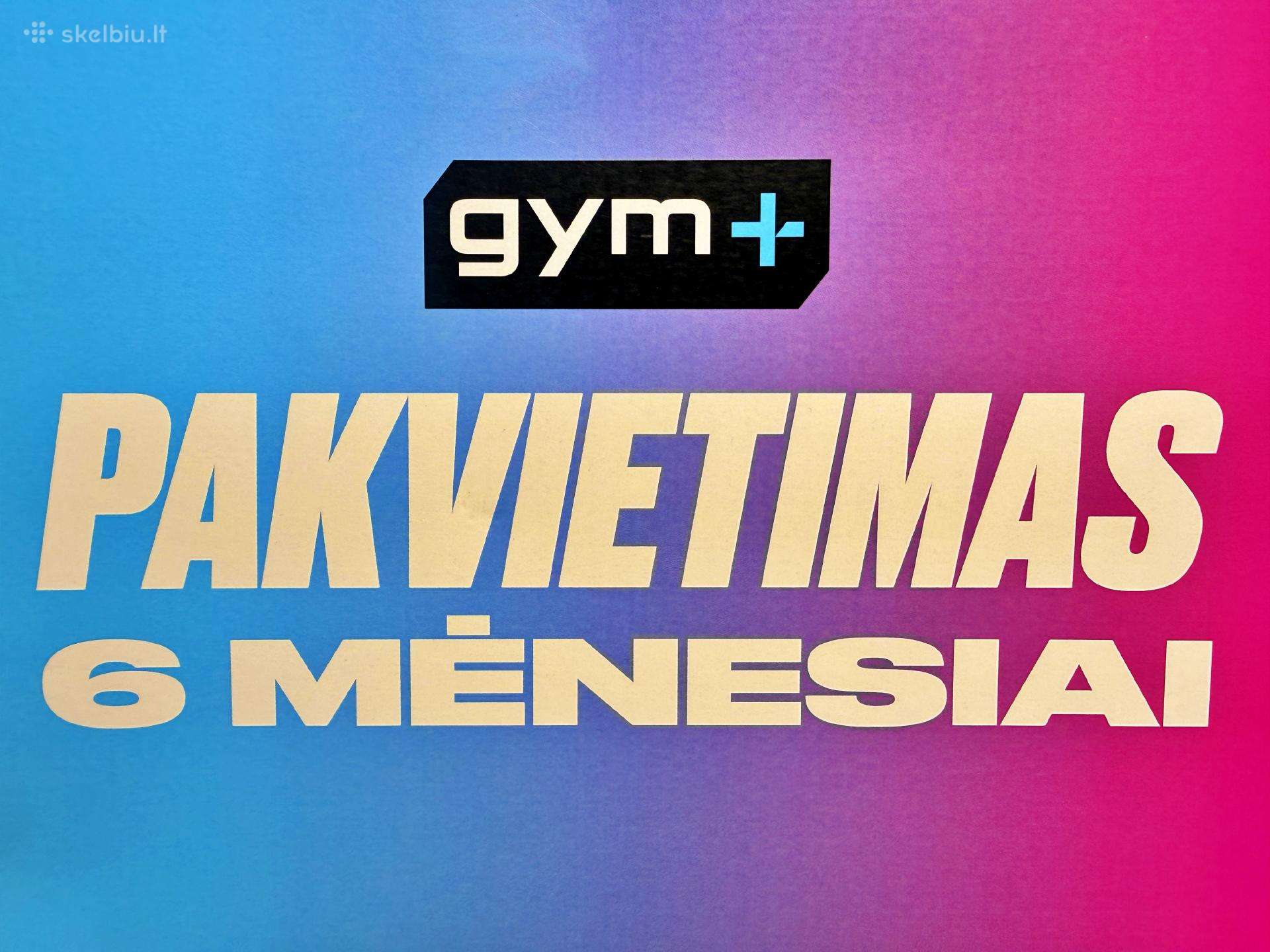 Gym+ pakvietimas 6 mėnesiai