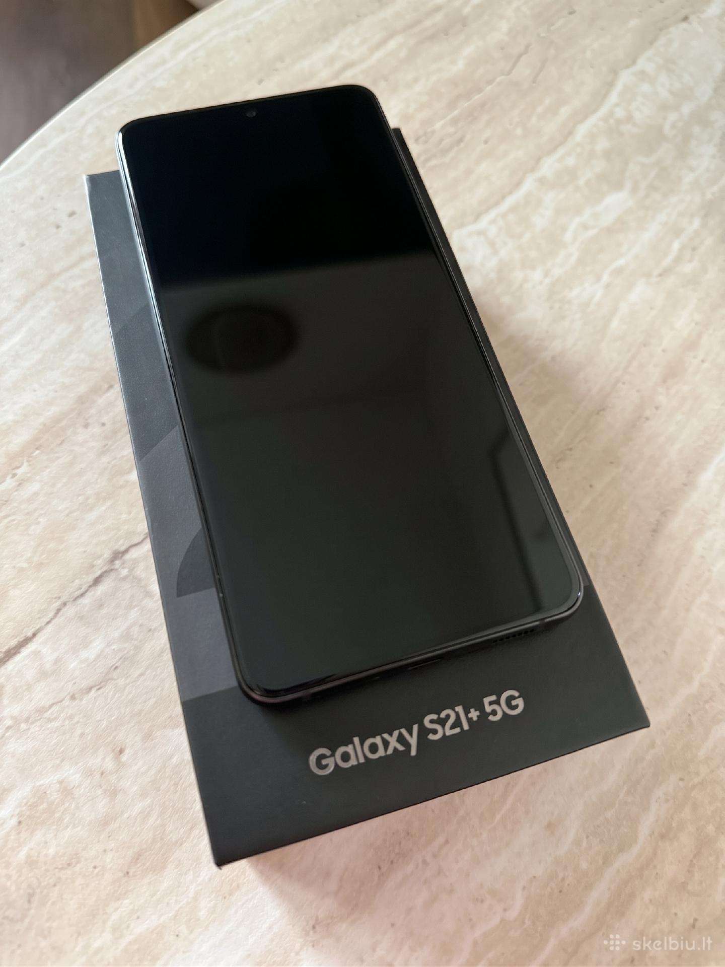 Samsung Galaxy S21+ 5G 128gb – juodas, su dėžute