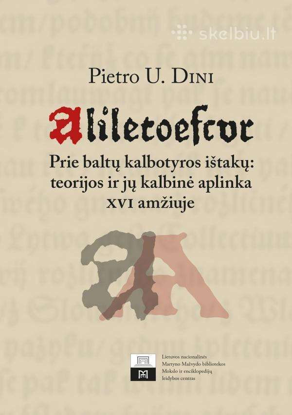 Aliletoescur. Prie baltų kalbotyros ištakų. nauja