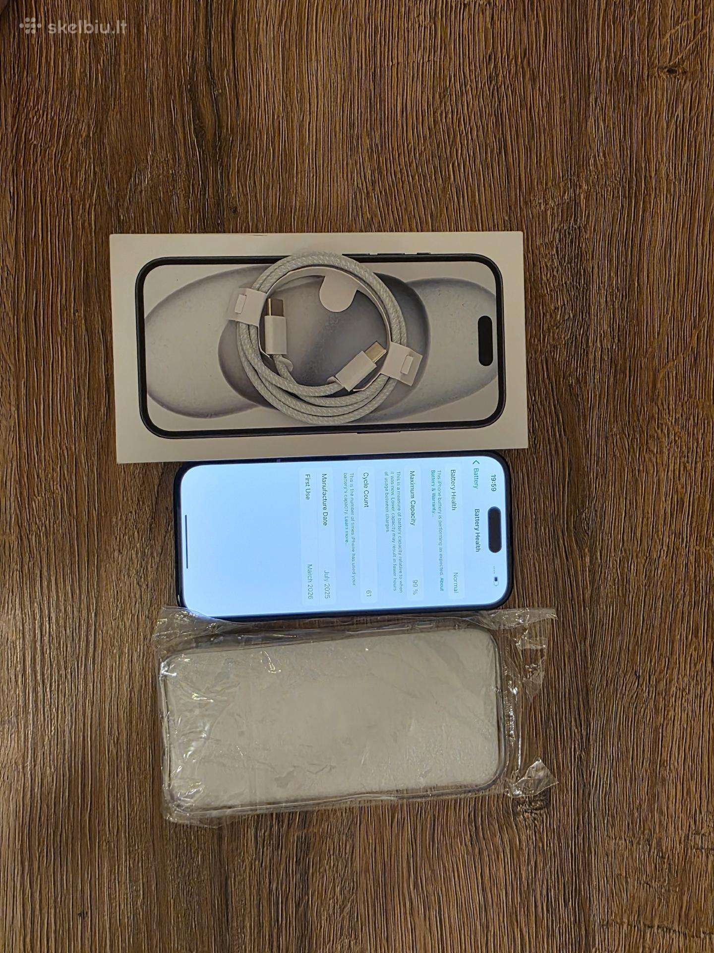 Puse metu naudotas iPhone 15/128