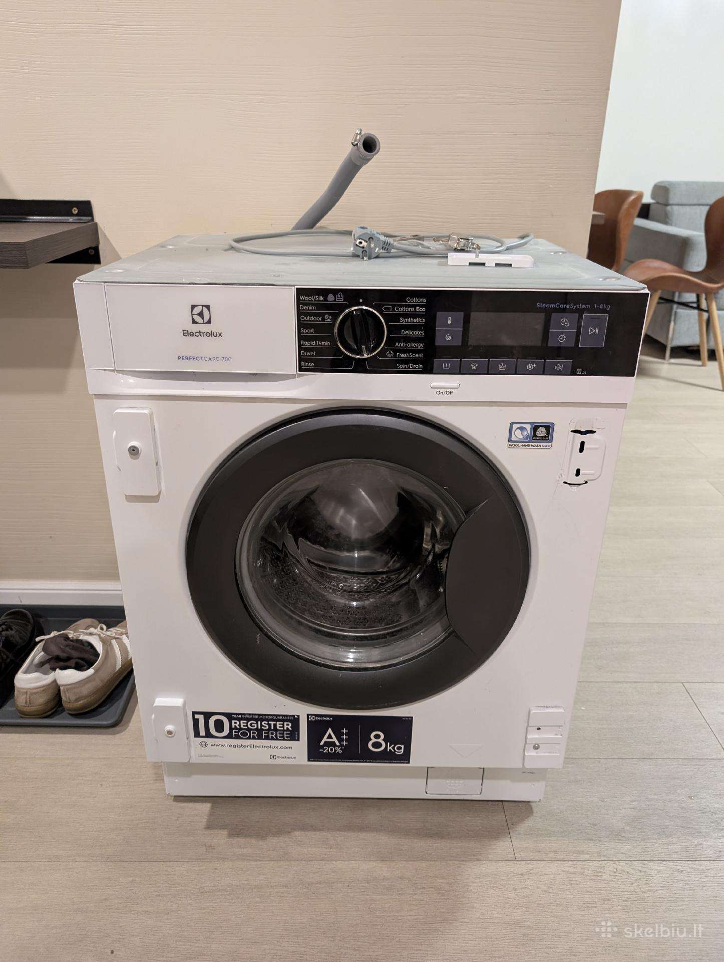 Naudota įmontuojama skalbimo mašina Electrolux
