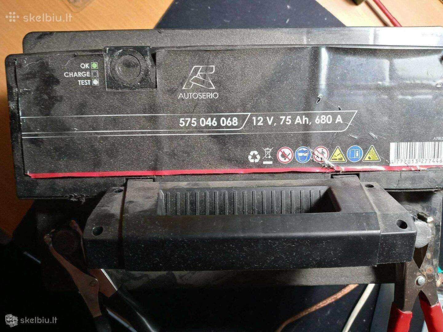 [42 €] Pakrautas akumuliatorius - 75 Ah - Vilniuje
