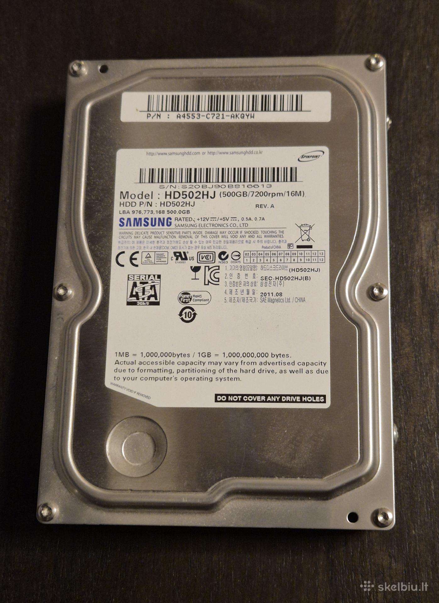 500gb Samsung HDD