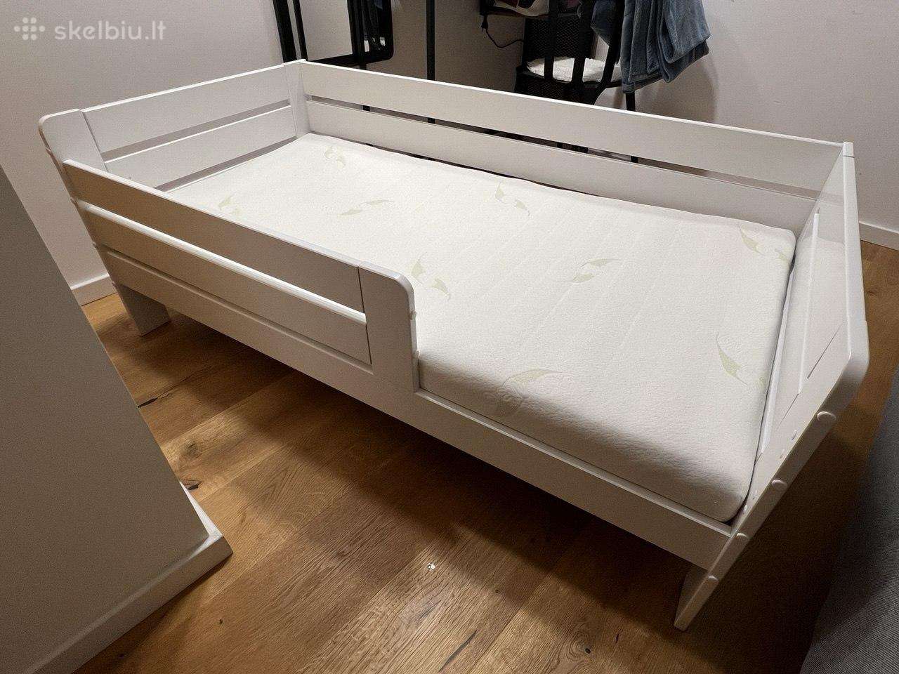 Vaikiška lova Aatrium Toddler 70x140, balta
