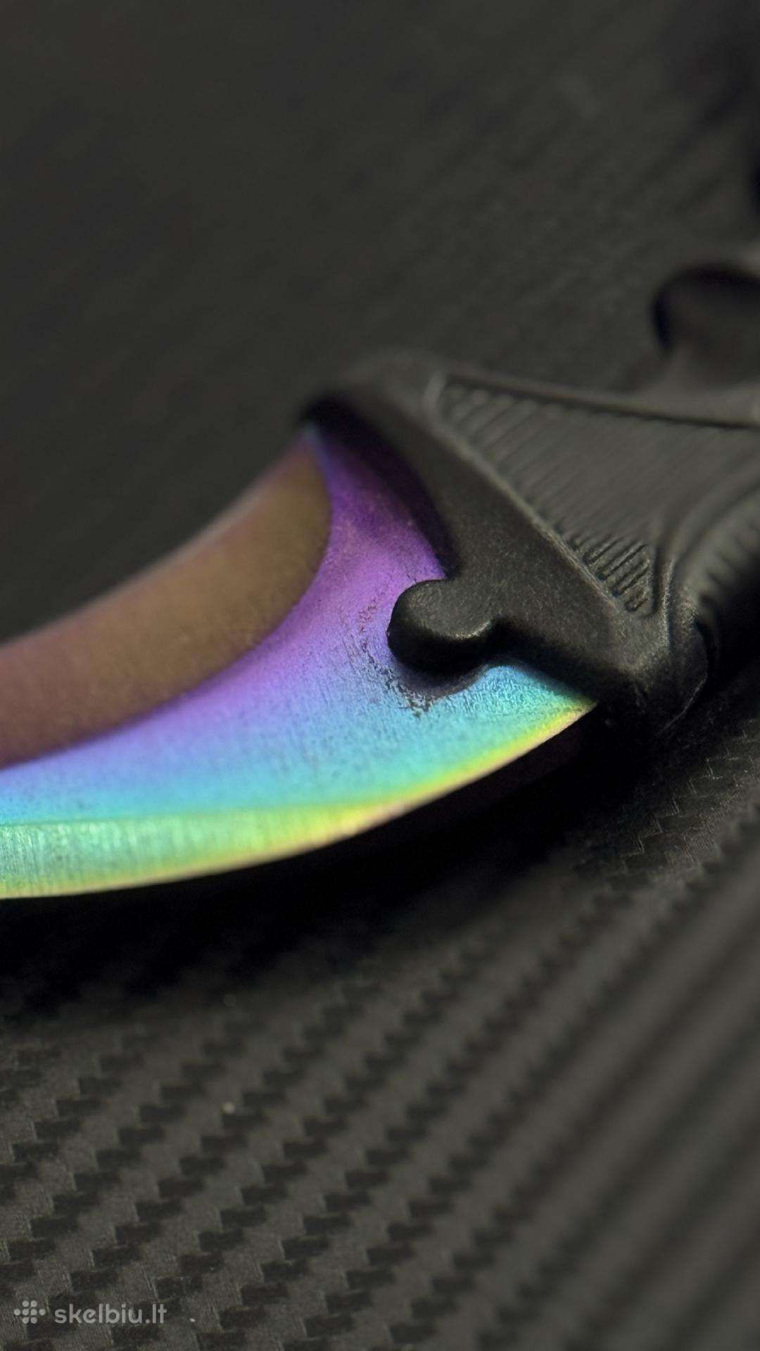 Peilis Karambit Rainbow Fade