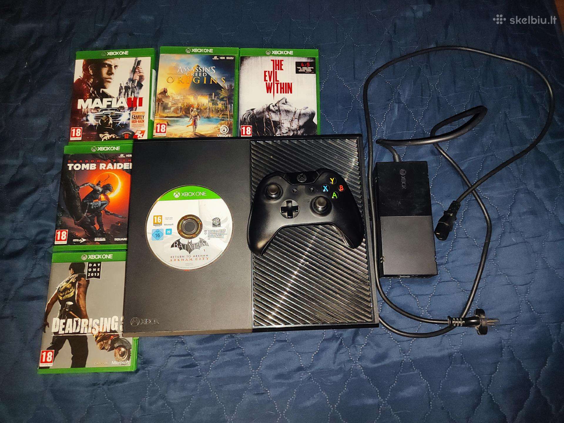 Xbox One 500gb + 6 žaidimai
