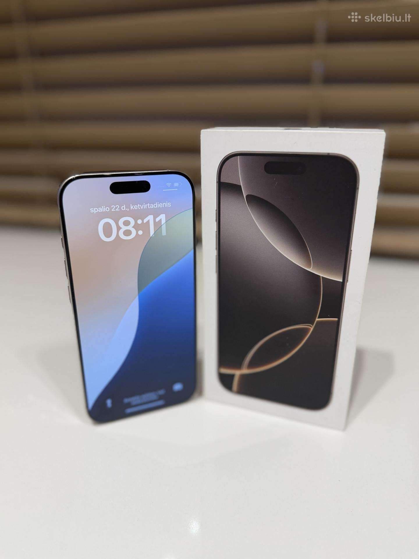 Ekspozicinis iPhone 16 Pro 256gb, 100 % baterija