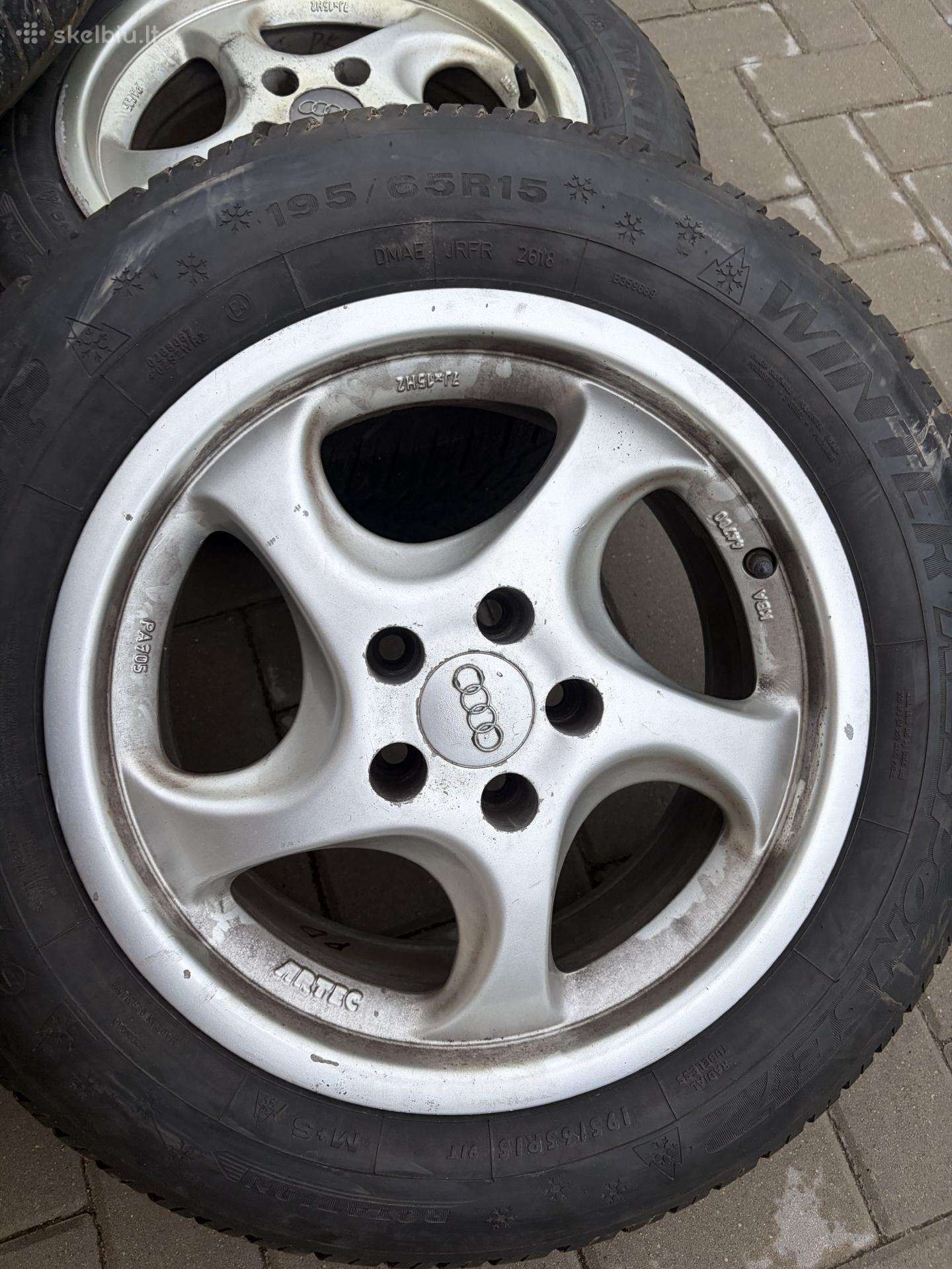 Audi, VW lieti ratlankiai su žieminemis padangomis