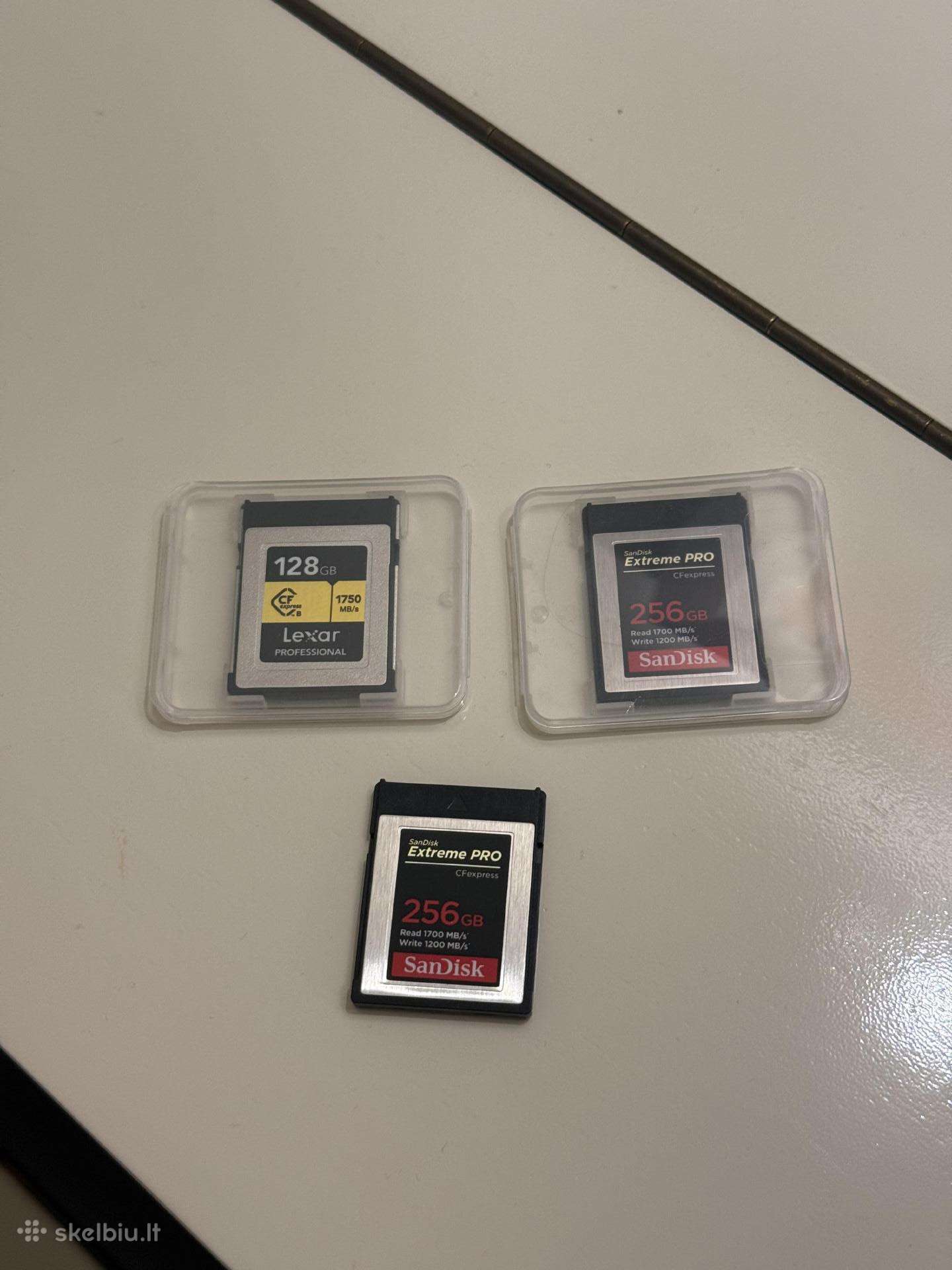 Cfexpress kortelės ( Sandisk 1700mb/s)