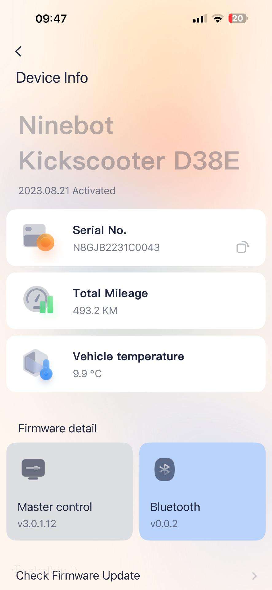 Electric scooter Segway-Ninebot