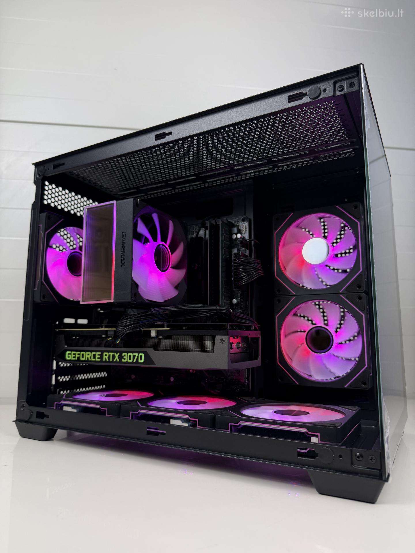Naujas Žaidimų Pc Rtx 3070 Ryzen 5 5600 32gb RAM