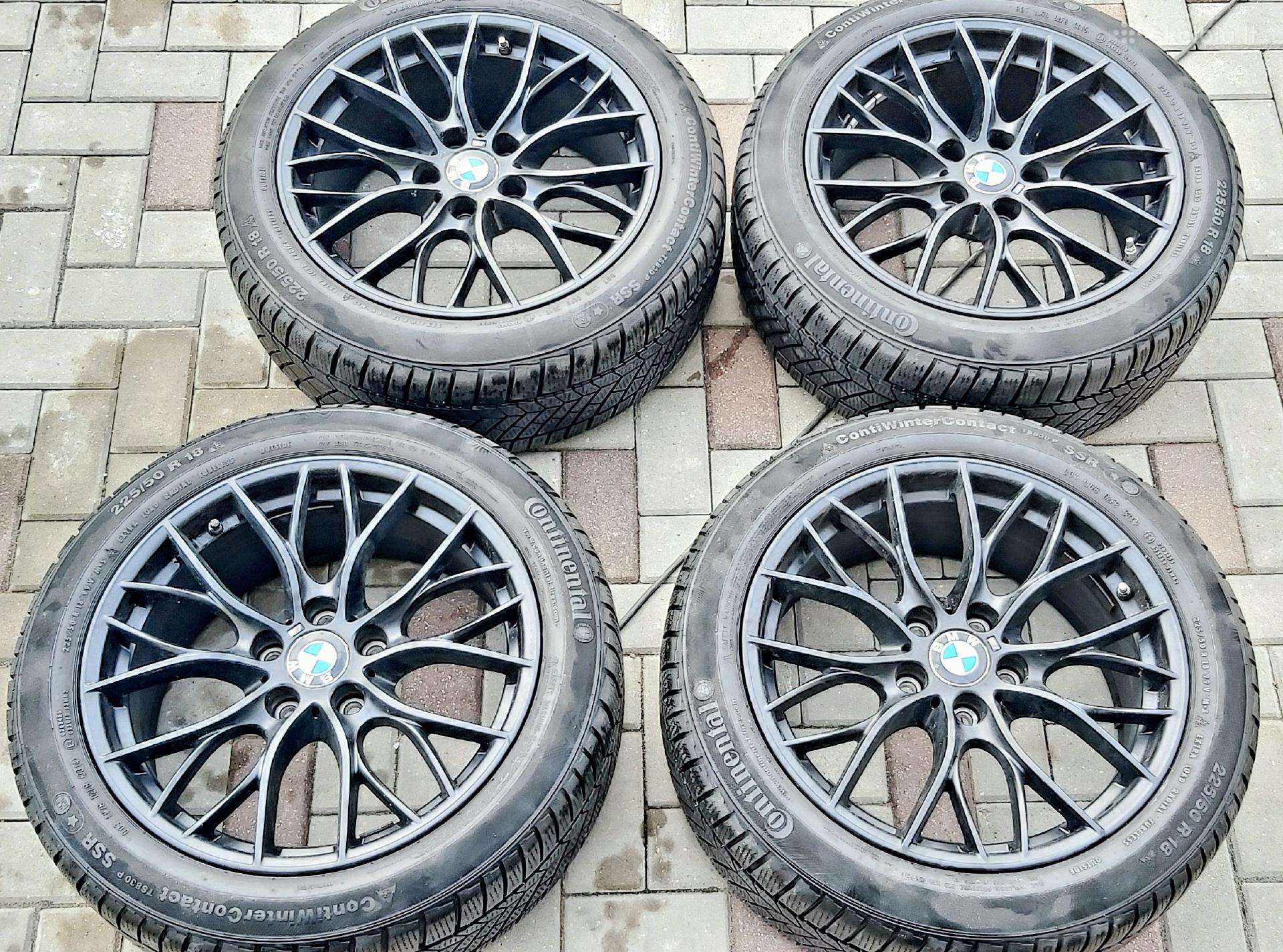 4 Originalūs Bmw 405m R18 ratlankiai su padangomis