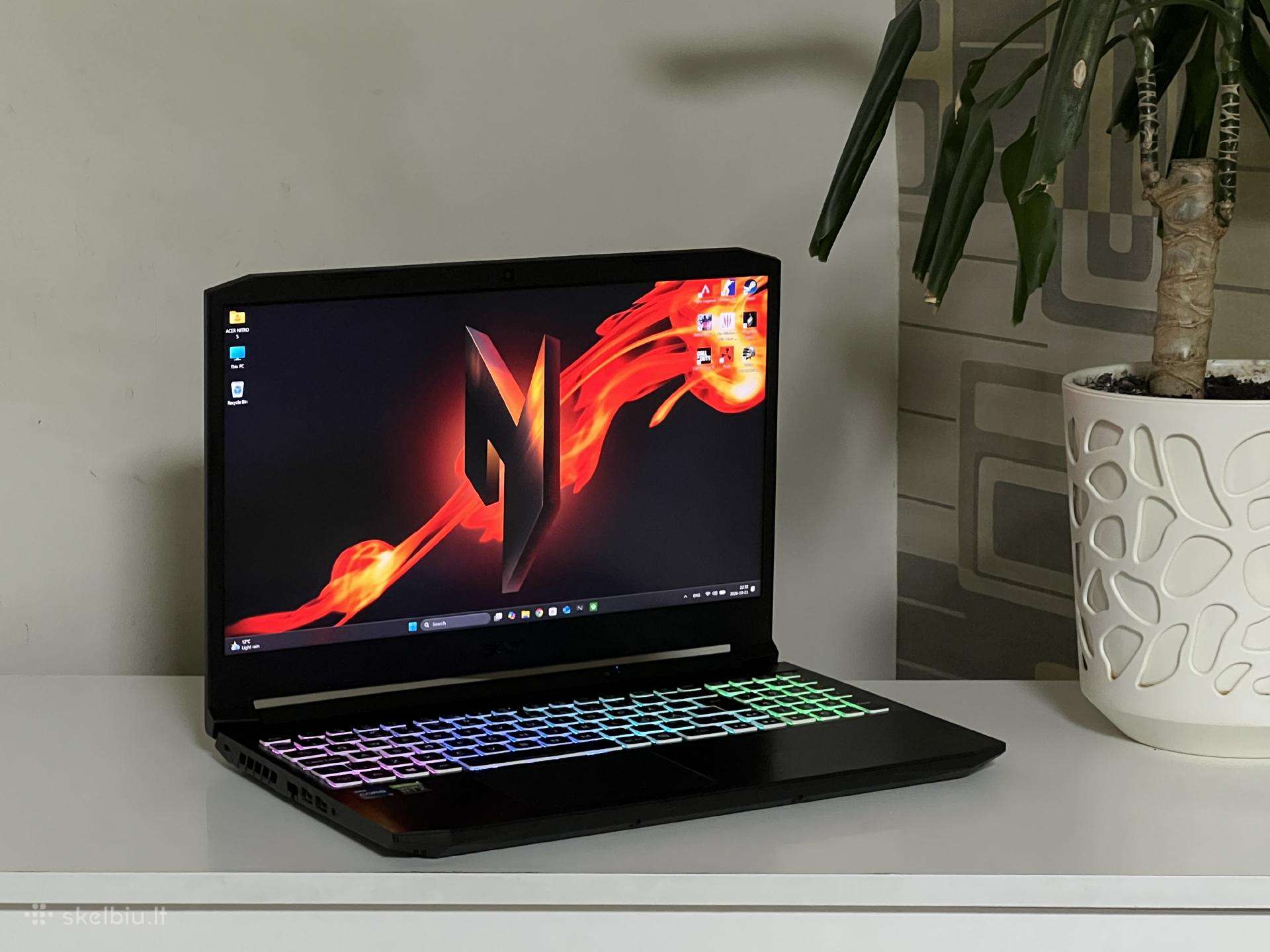 Parduodamas Nitro su Rtx 3070, I7-11k, 2k 165hz.