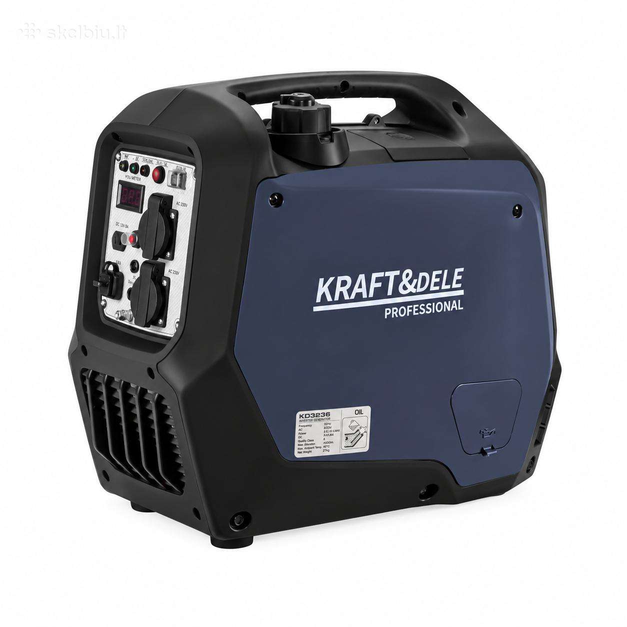 Naujas inverterinis generatorius Kraft&dele Kd3236