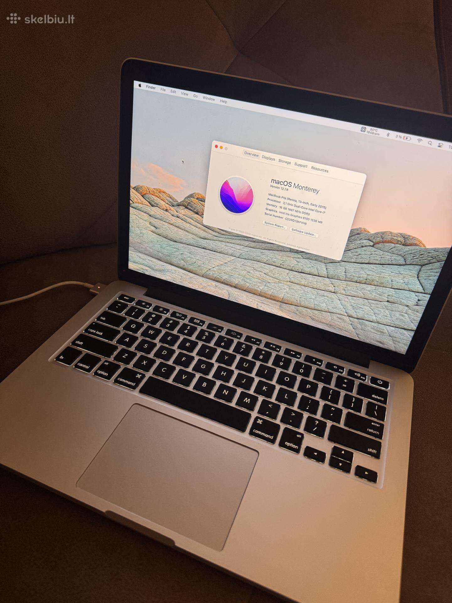 MacBook Pro Retina 13 256gb 16gb RAM