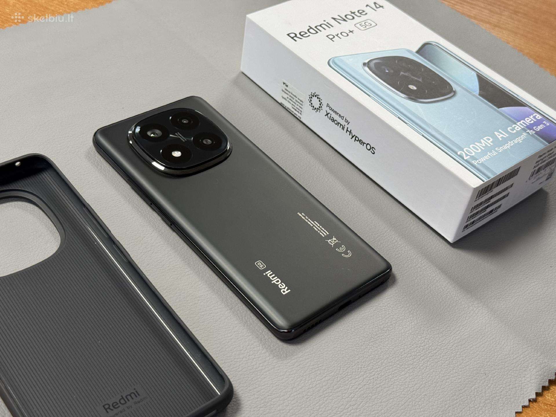Redmi Note 14 Pro + 256gb kaip naujas komplektas