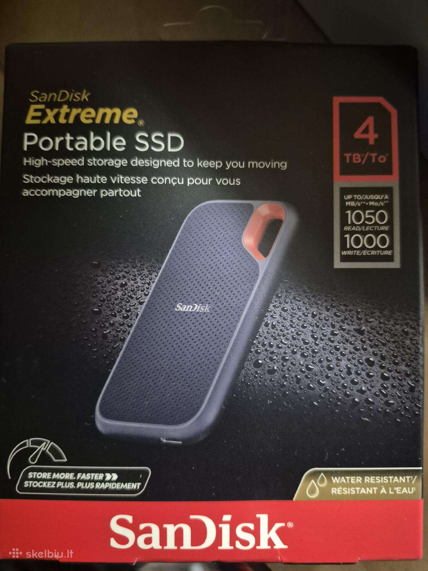 Sandisk Extreme 4tb Portable SSD up to 1050mb/s