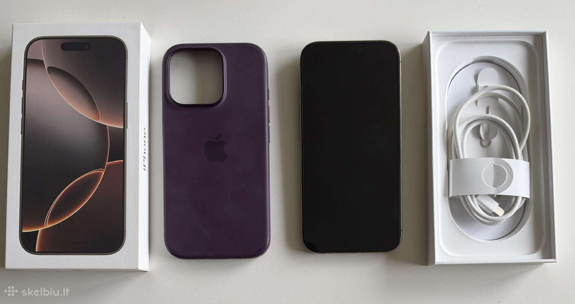 iPhone 16 pro 128 GB Desert Titanium spalva