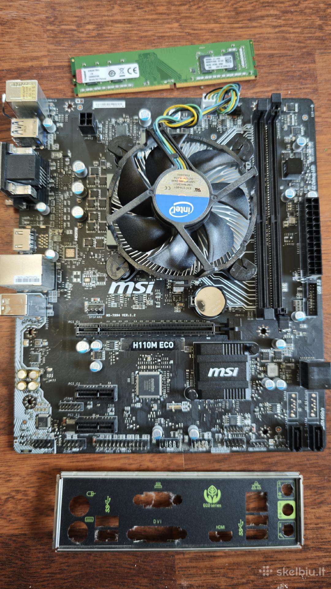 Msi H110m Eco ir Intel i7-6700te