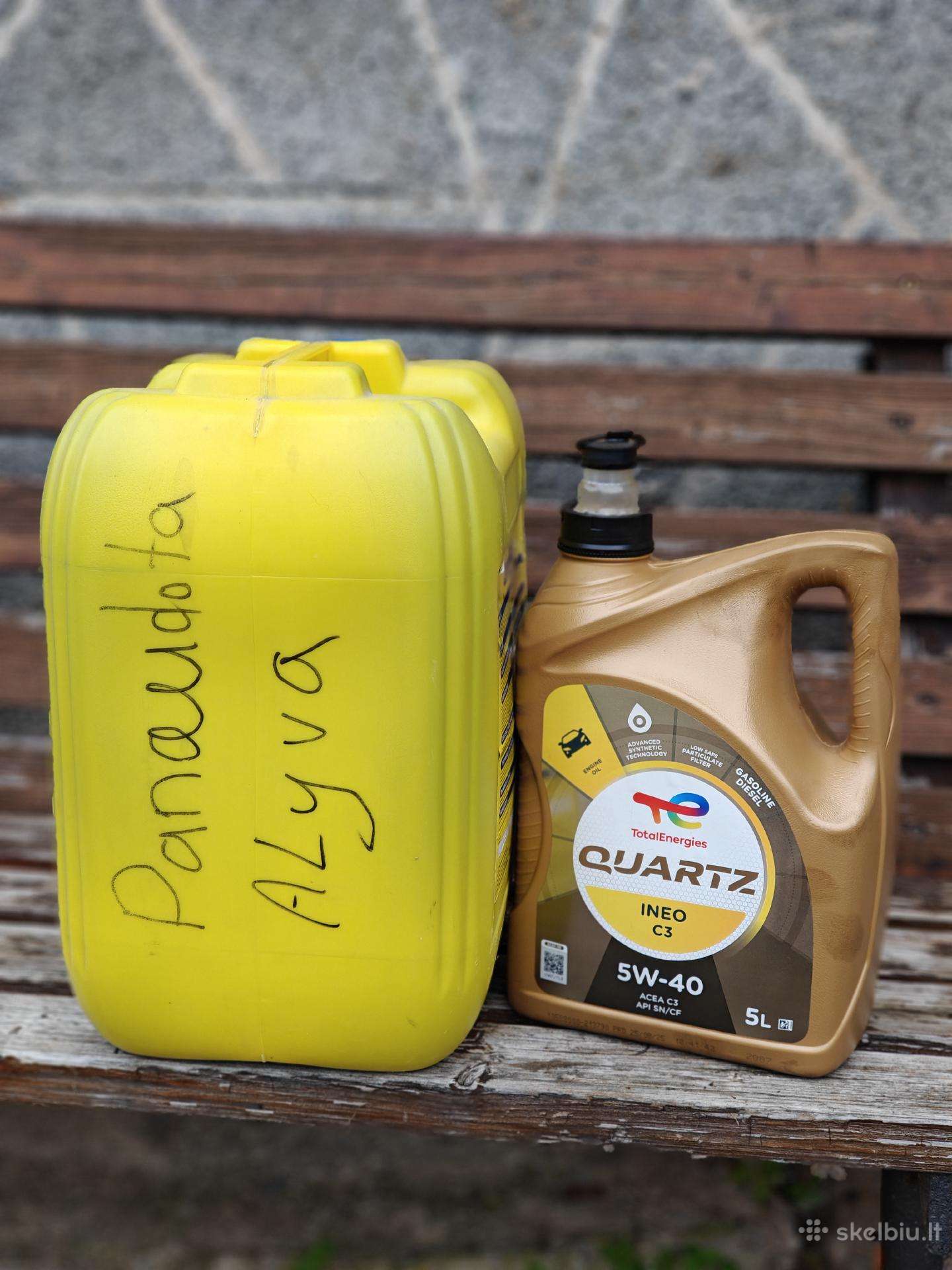 Dovanoju panaudota alyva 23l