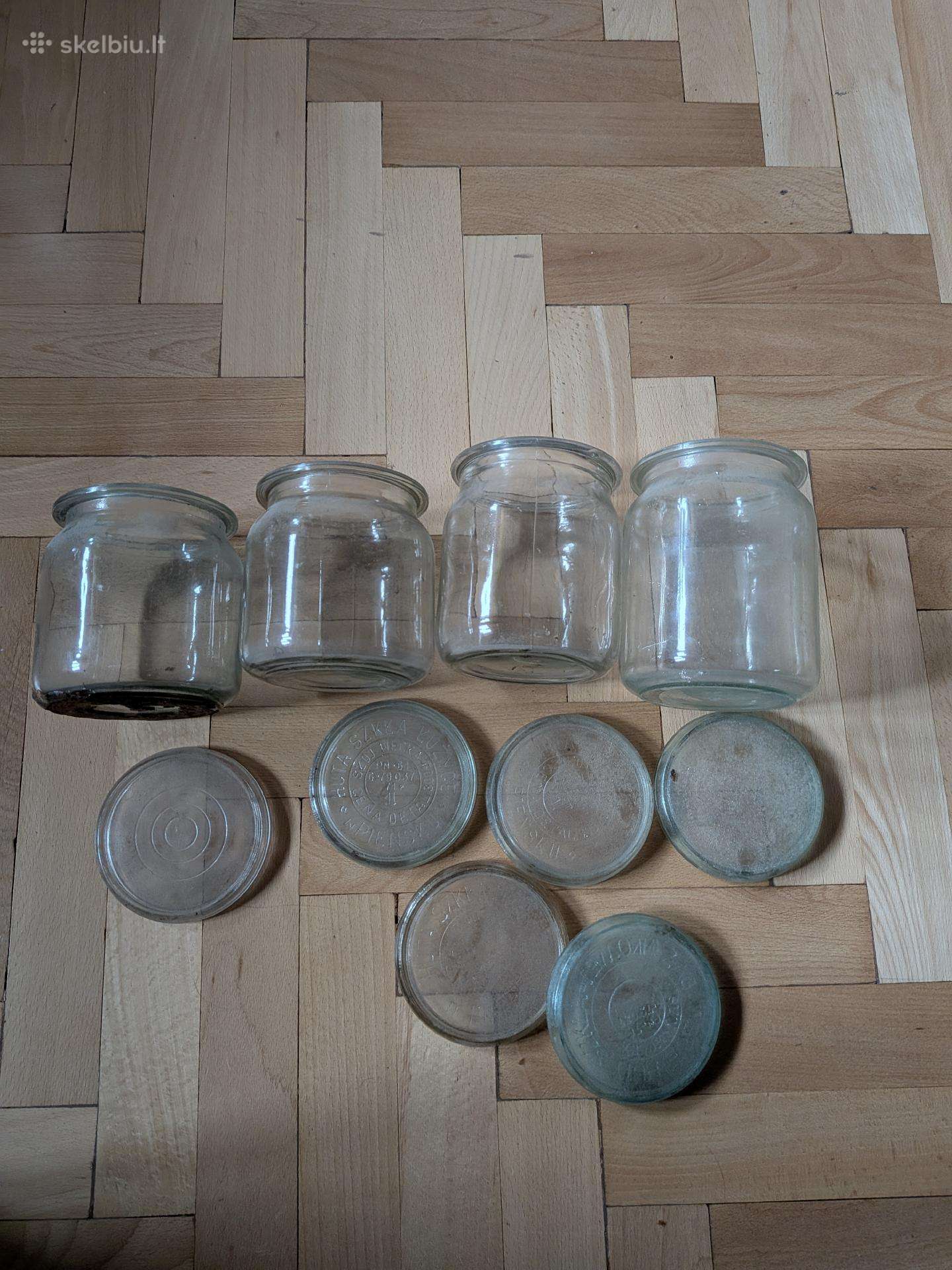 Senoviniai lenkiški stiklainiai