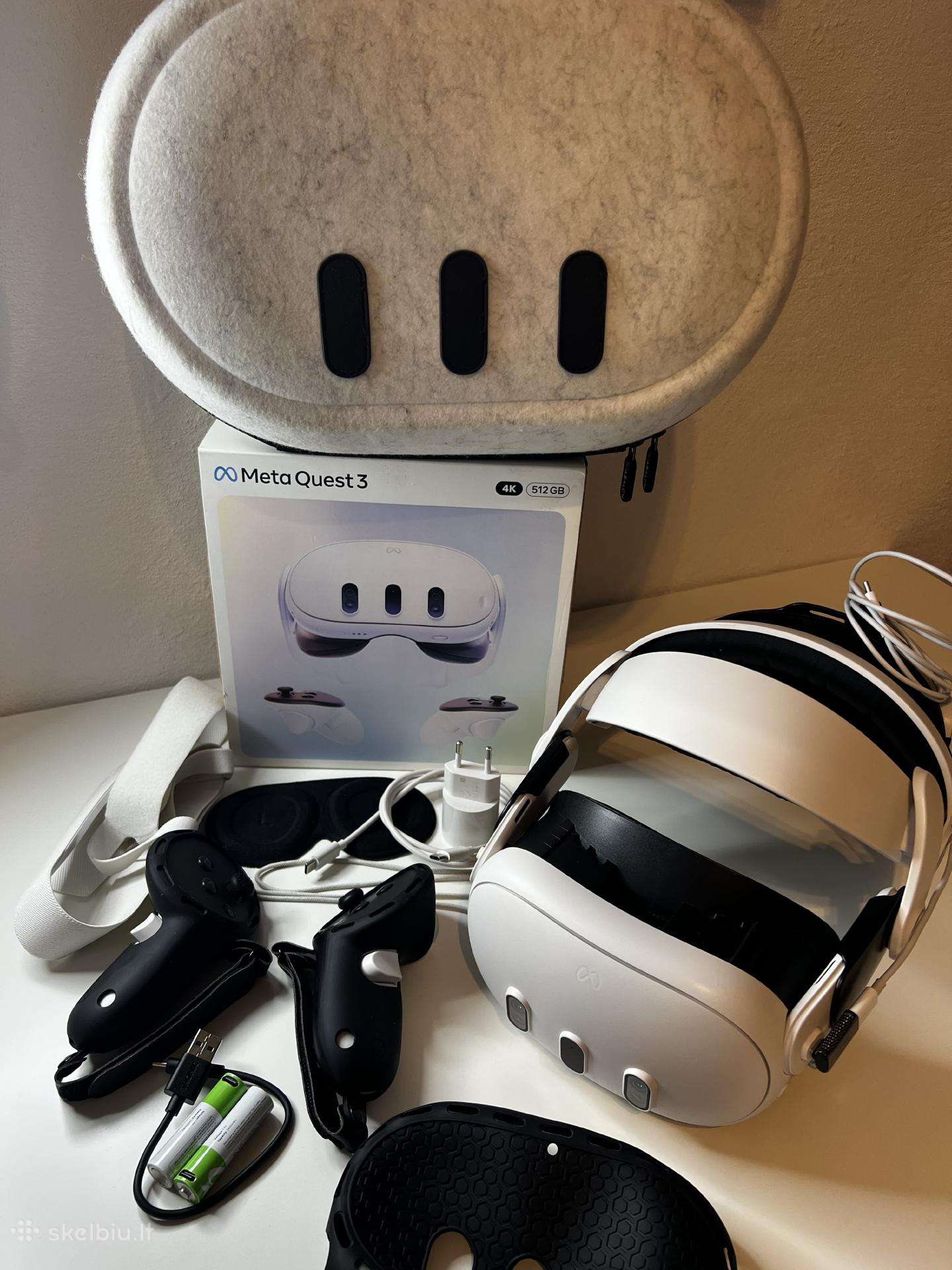 Oculus quest 3 512 GB su priedais ir garantija