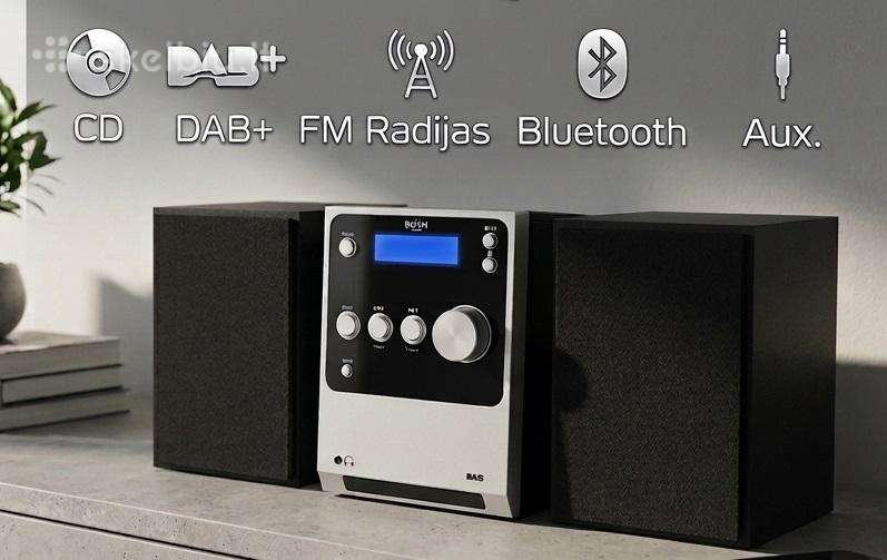 Bush CD radijas Bluetooth Hi-fi sistema grotuvas