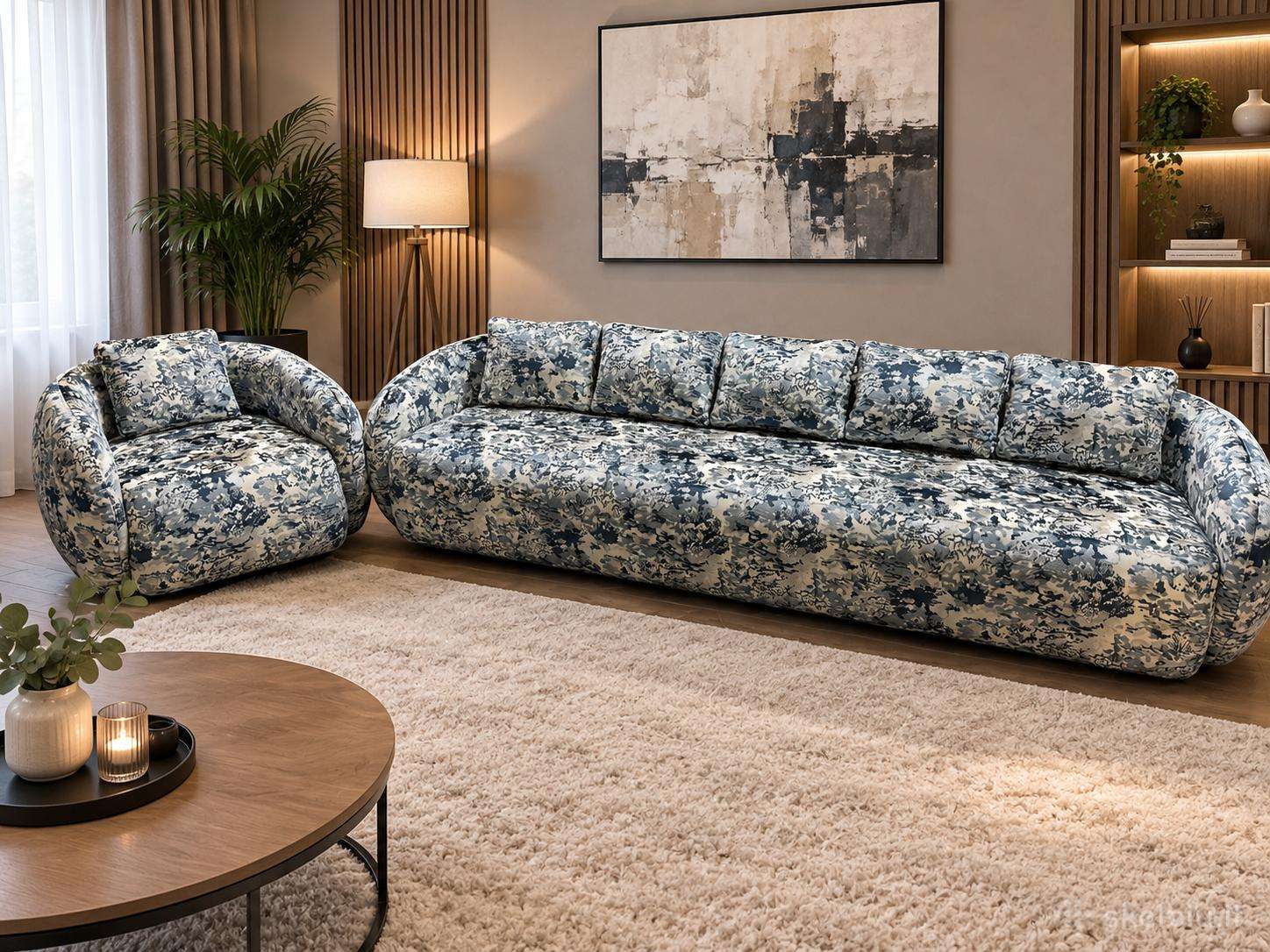 Sofa su foteliu