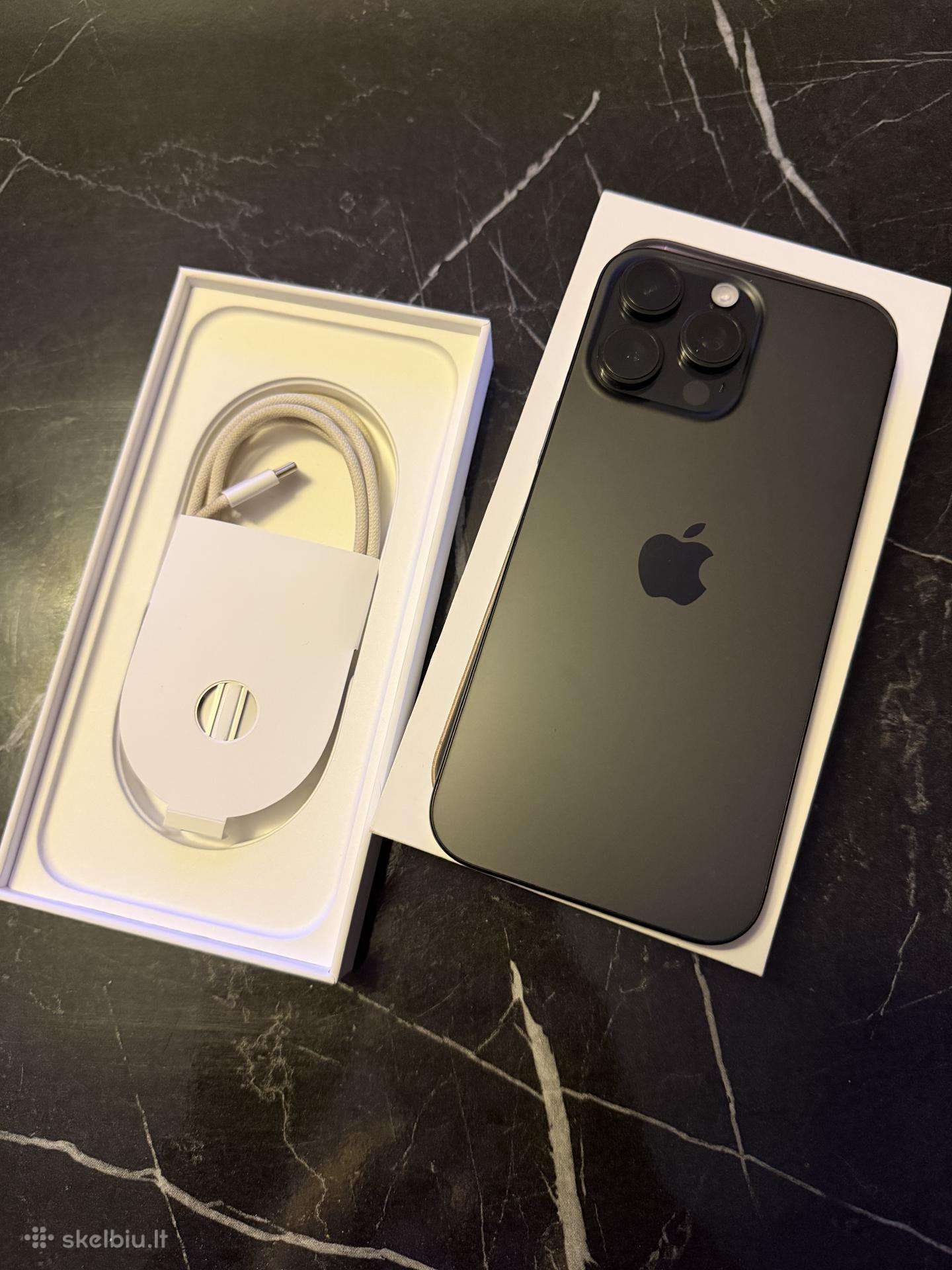 Juodas iPhone 16 Pro Max 256gb