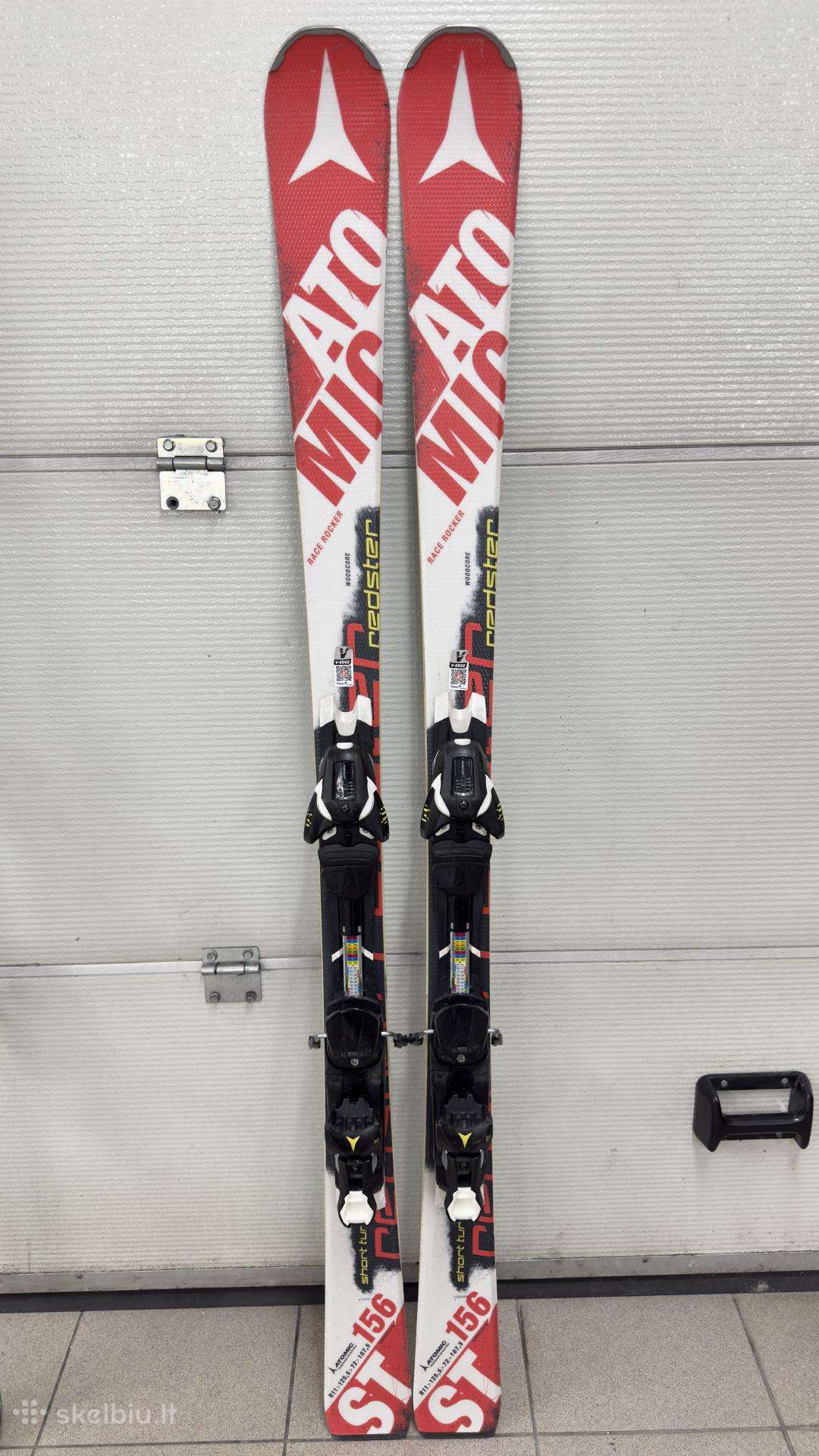 Kalnų slidės. Atomic redster. 156cm.