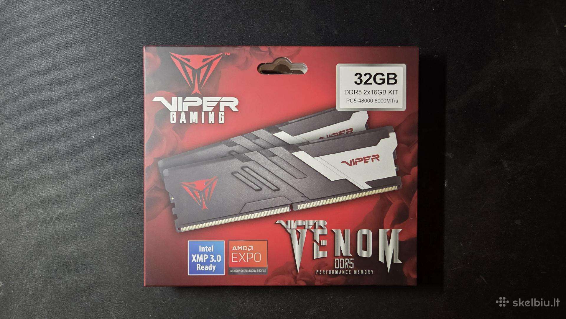 Nauji + Garantija Viper Venom Ddr5 32gb 6000mt/s