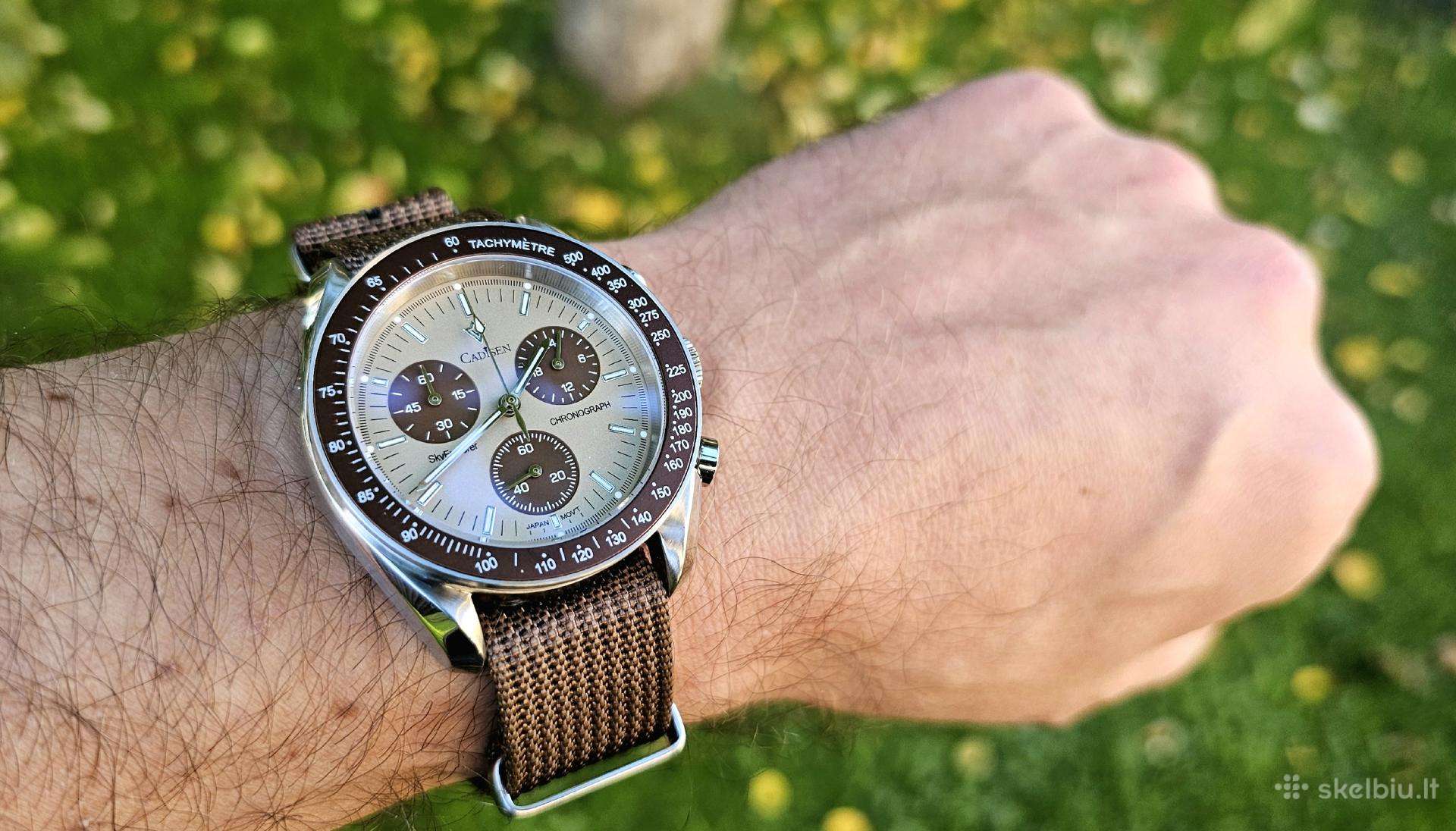 Kvarcinis laikrodis Cadisen - chronografo funkcija