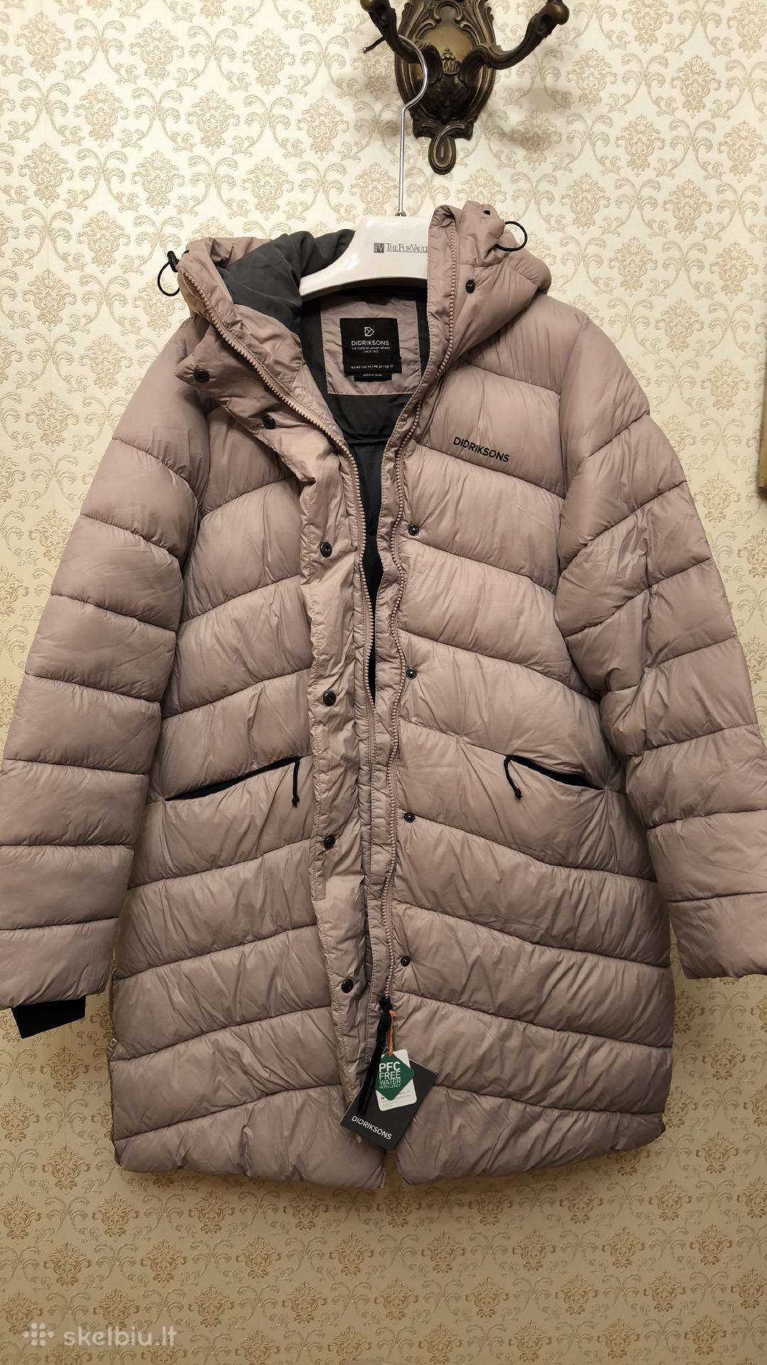 Nauja moteriska ziemine striuke parka paltas