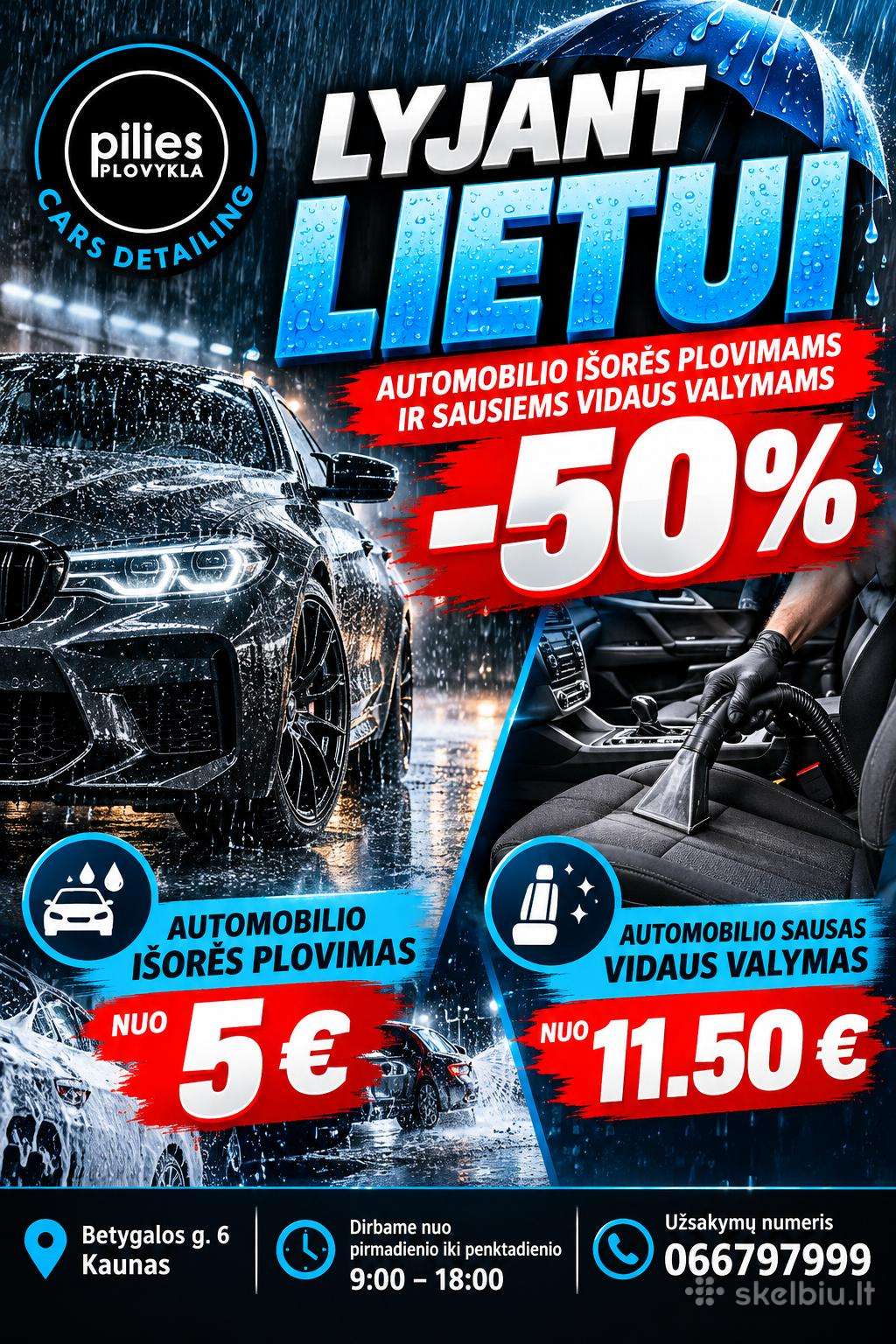 Automobilių Plovimas Ir Profesionalus Valymas