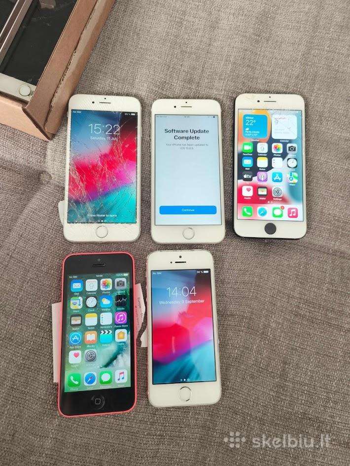 Krūvelė senų iPhone