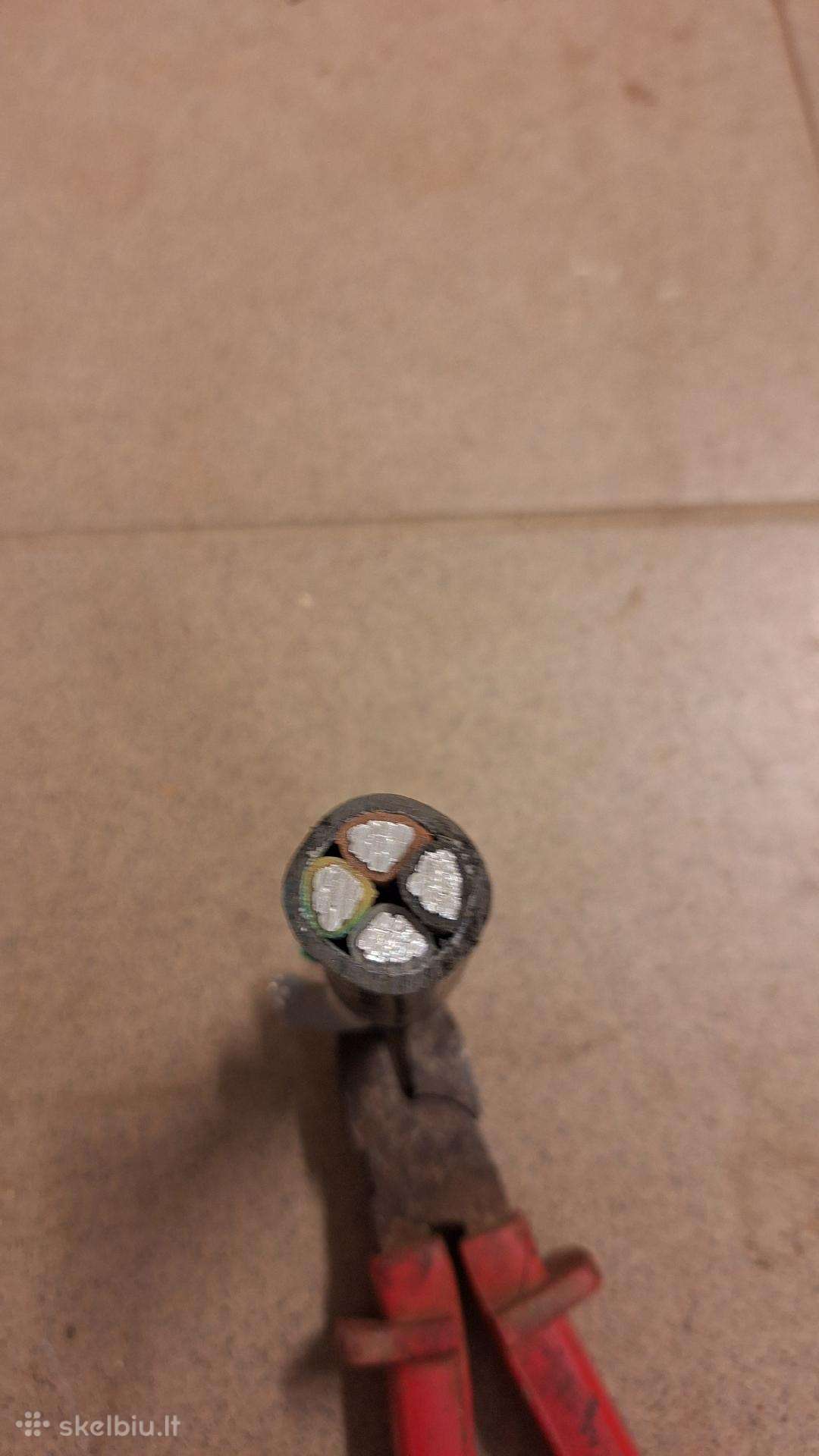 Naujas kabelis Axmk 4 ant 25mm² (0,6/1kv) pigiai