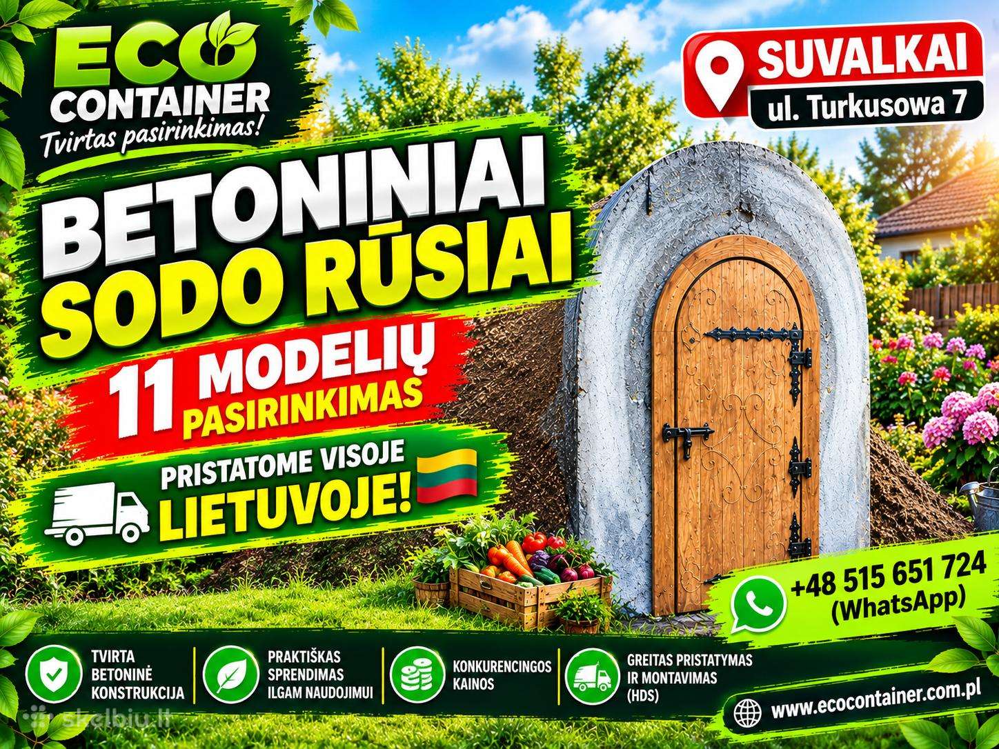 Betoniniai Rūsiai Sodui