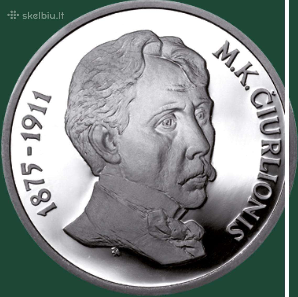 Perku Lb monetą 50 Litų monetą M.k. Čiurlionis