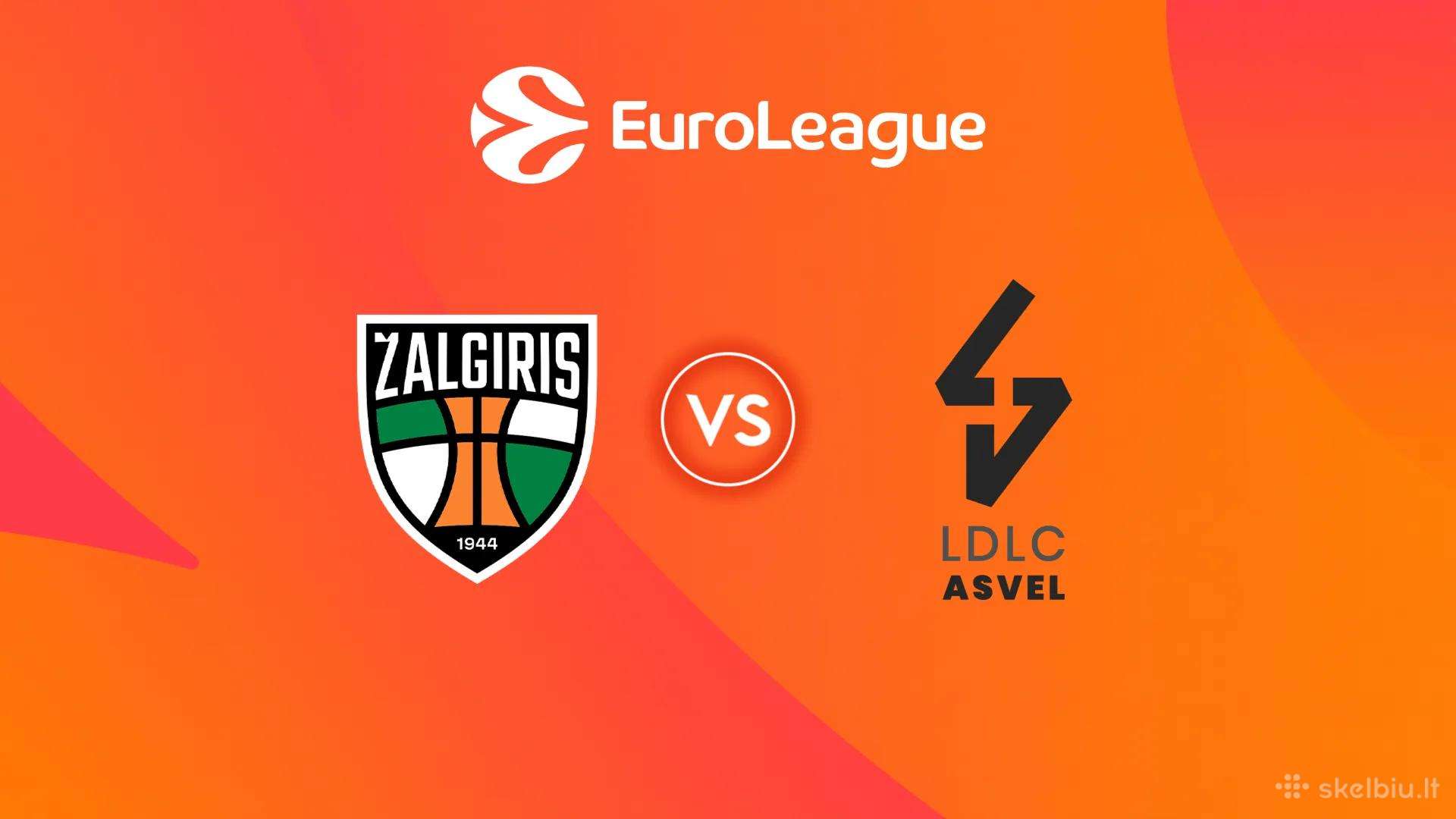Eurolyga Žalgiris - Asvel sidabrinė 4vnt.