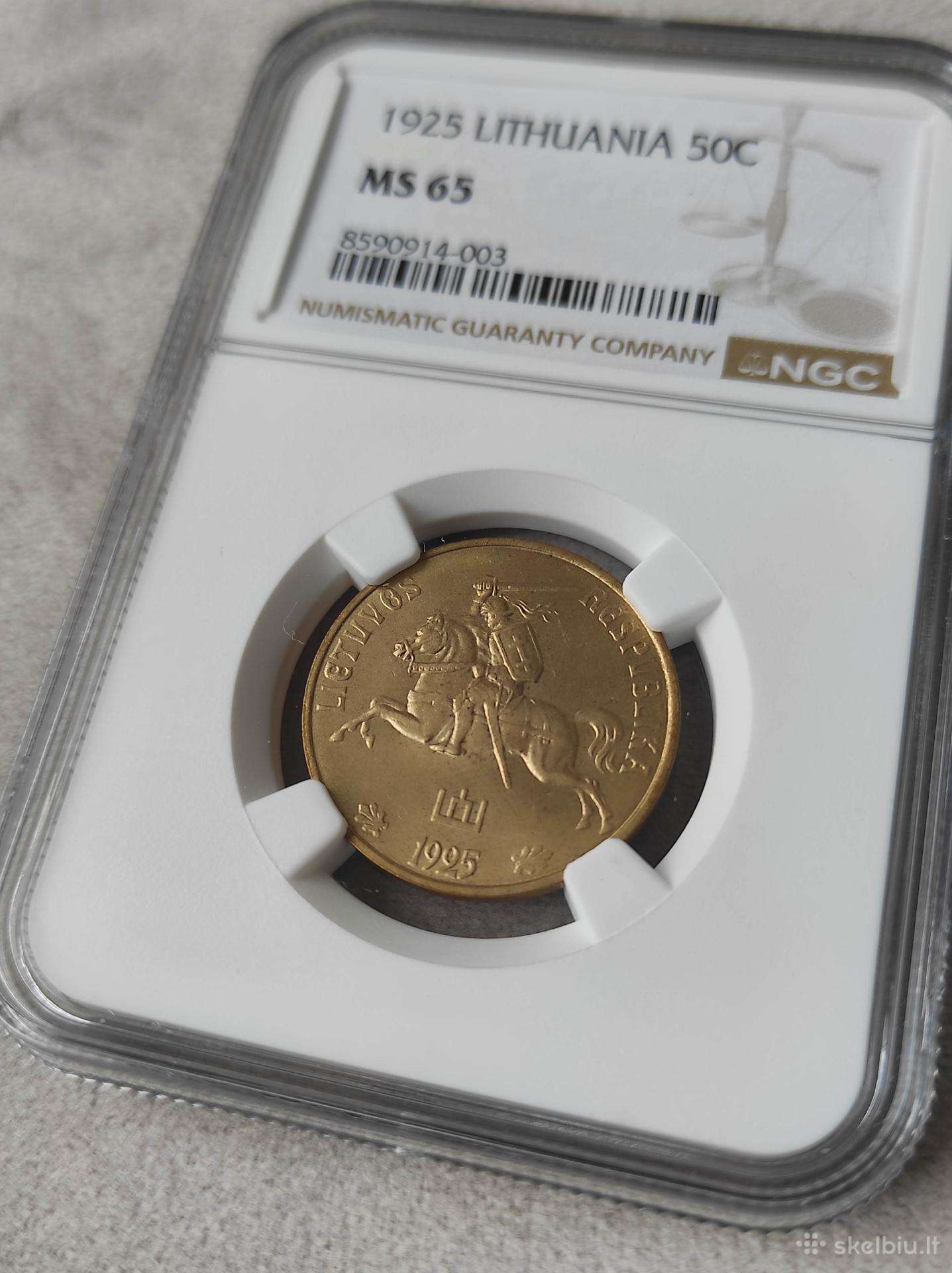 Ngc Ms 65 50 centų 1925 m