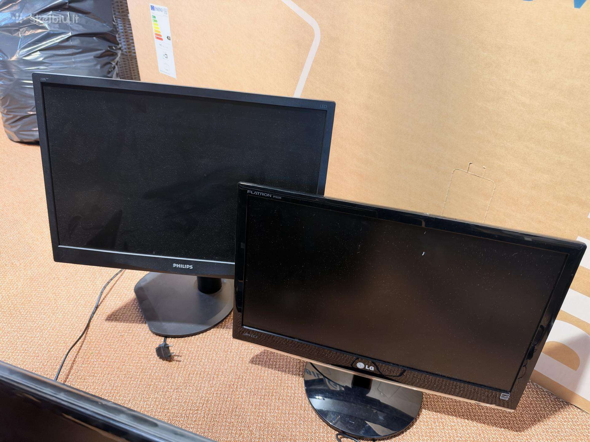 Monitoriai LG ir Philips