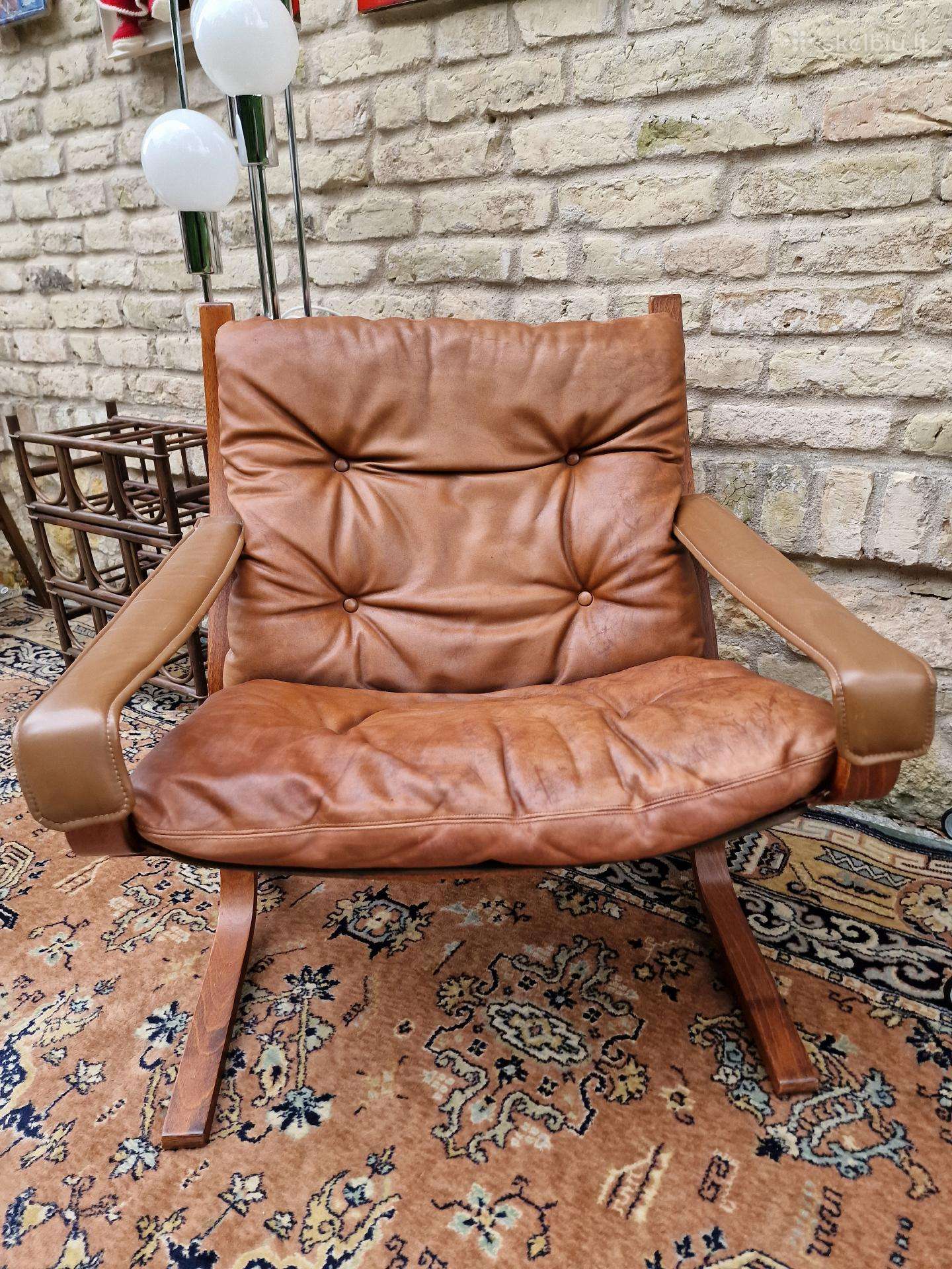Vintažinis mid century autorinis fotelis"siesta"