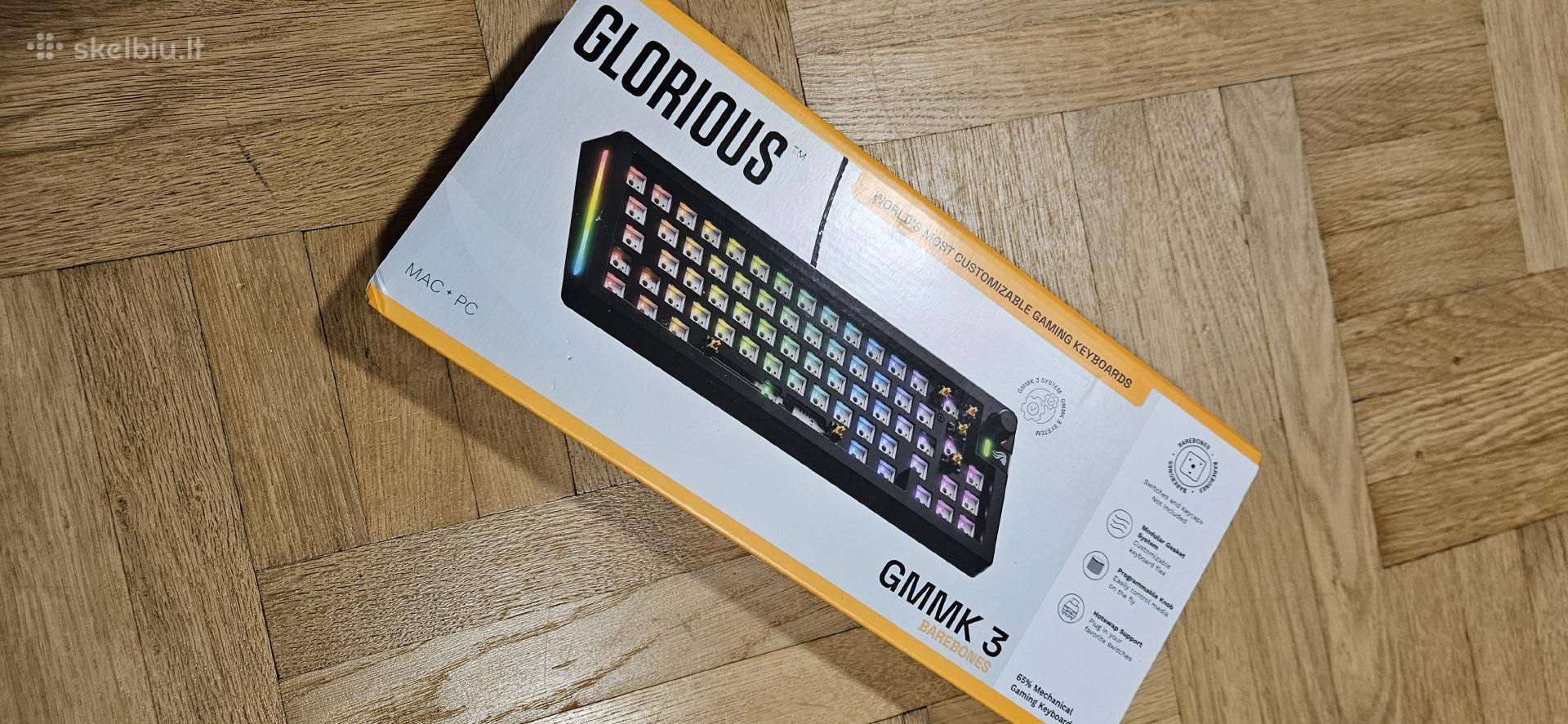 Glorious Gmmk 3, 65% Glo-kb-gmmk3-65-pb-he-w-blk