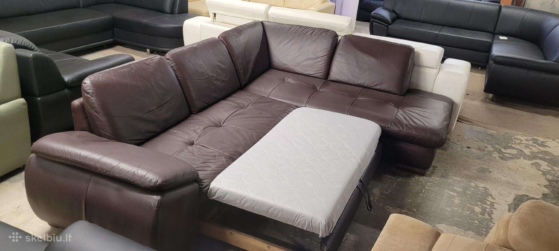 Sofa lova odinis Kampas su Patalynes dėže